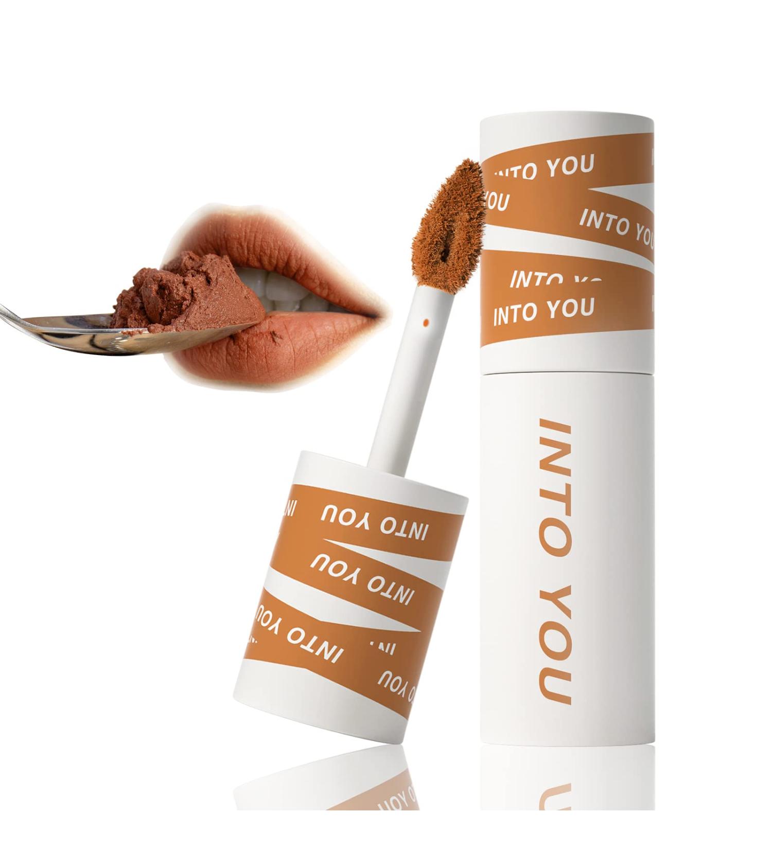 INTO YOU Matte Lipstick Lip Mud - Waterproof, Long Lasting, Smudge Proof - Multi-Purpose Lip and Cheek Stain - Non-Stick Cup, Fade-Resistant Lip Gloss - Makeup Cosmetics (EM18) - Buy Online on GoSupps.com