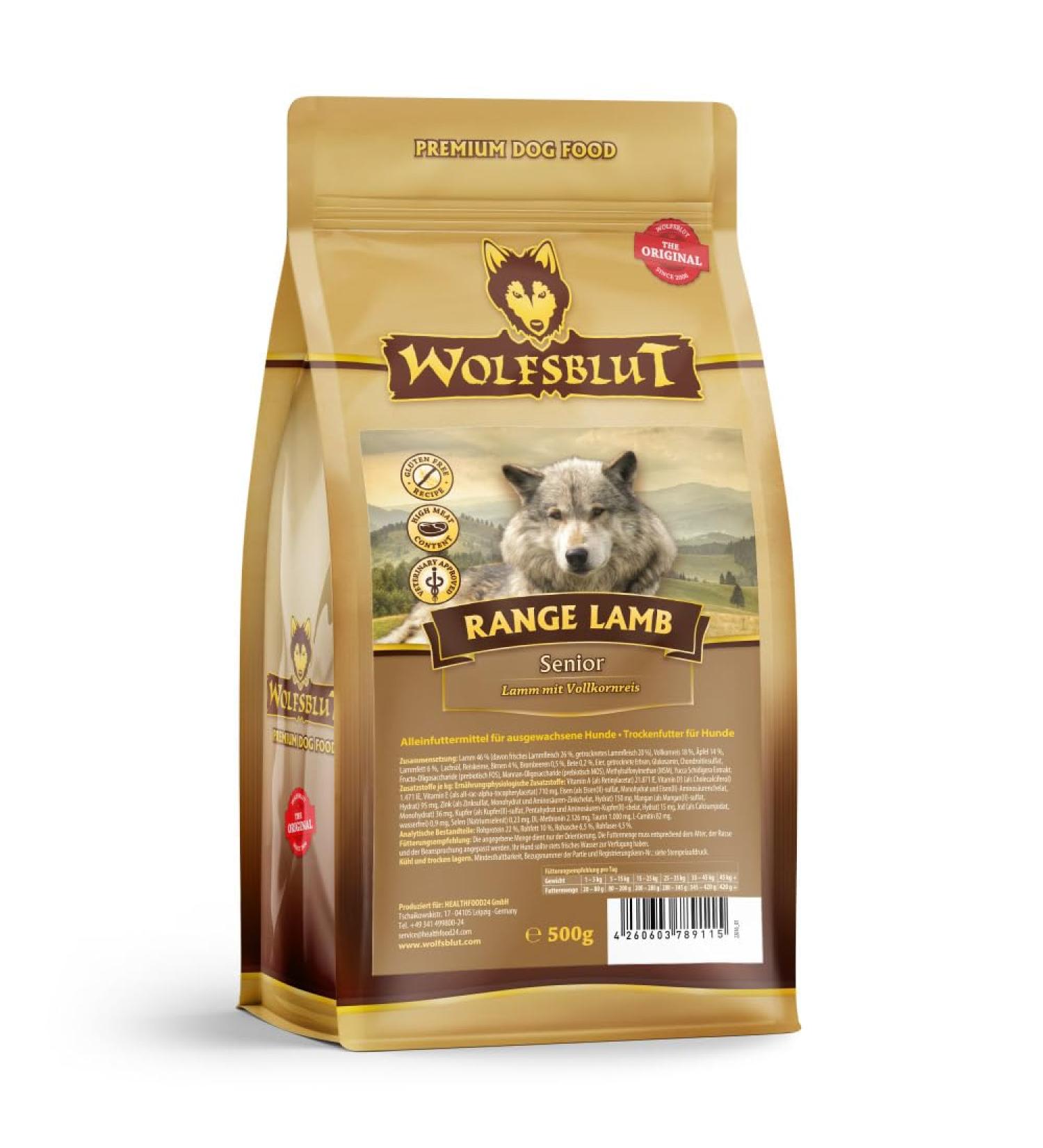 Wolfsblut Range Lamb Senior 500 g