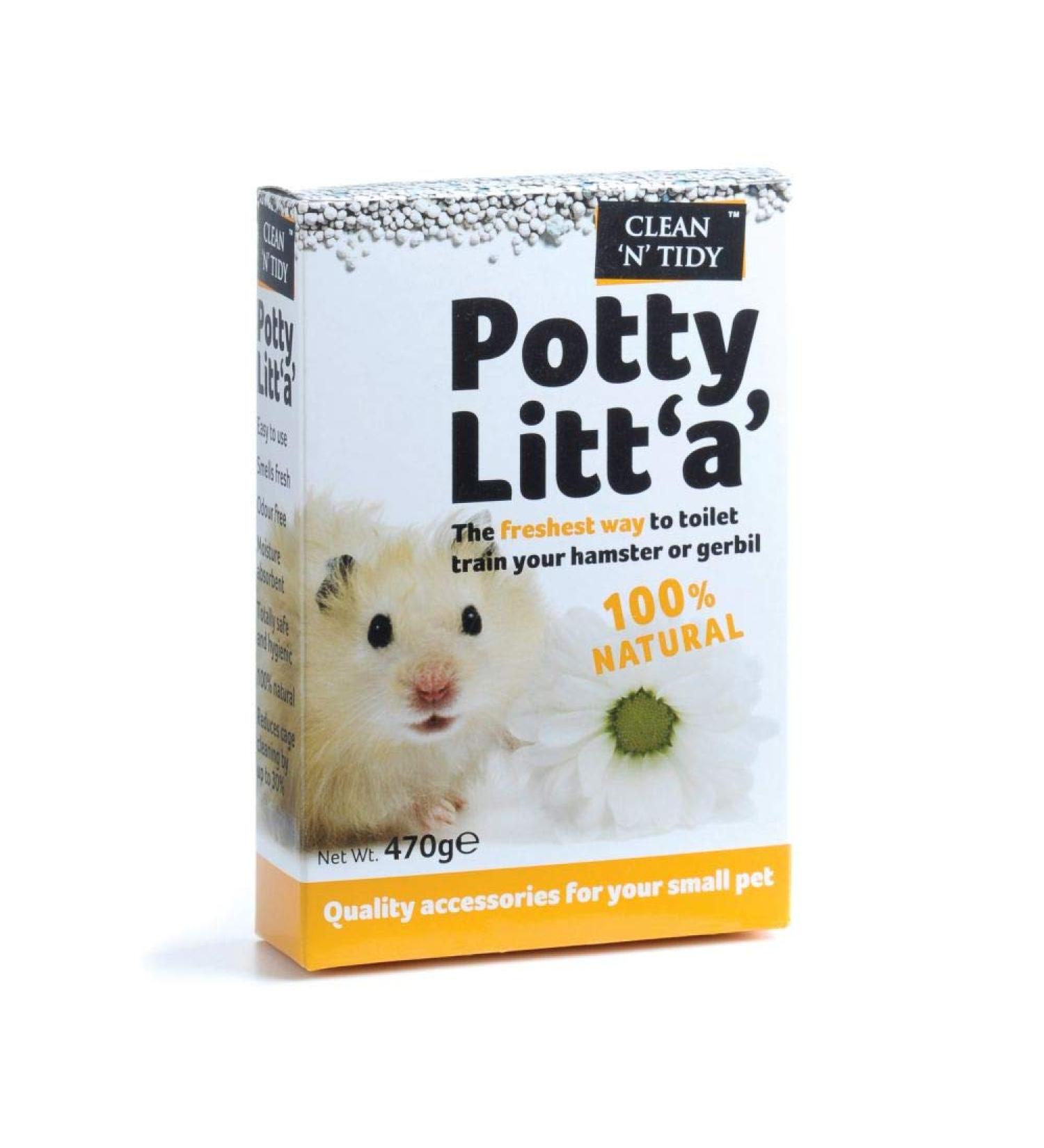 S & G Potty Litt'a' Hamster Litter Pet Cage Toilet 470g