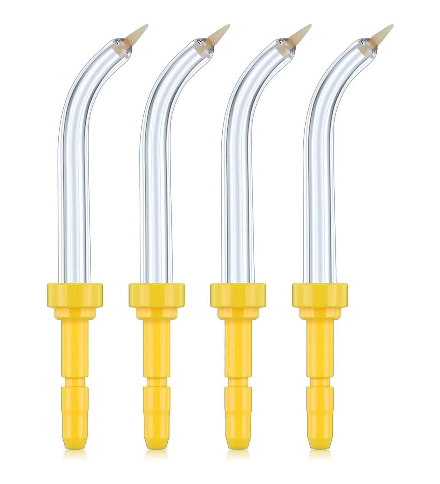 Frienda Replacement Dental Water Jet Nozzle Compatible with Waterpik Flossers - 4 Pack Periodontal Tips - Buy Online on GoSupps.com