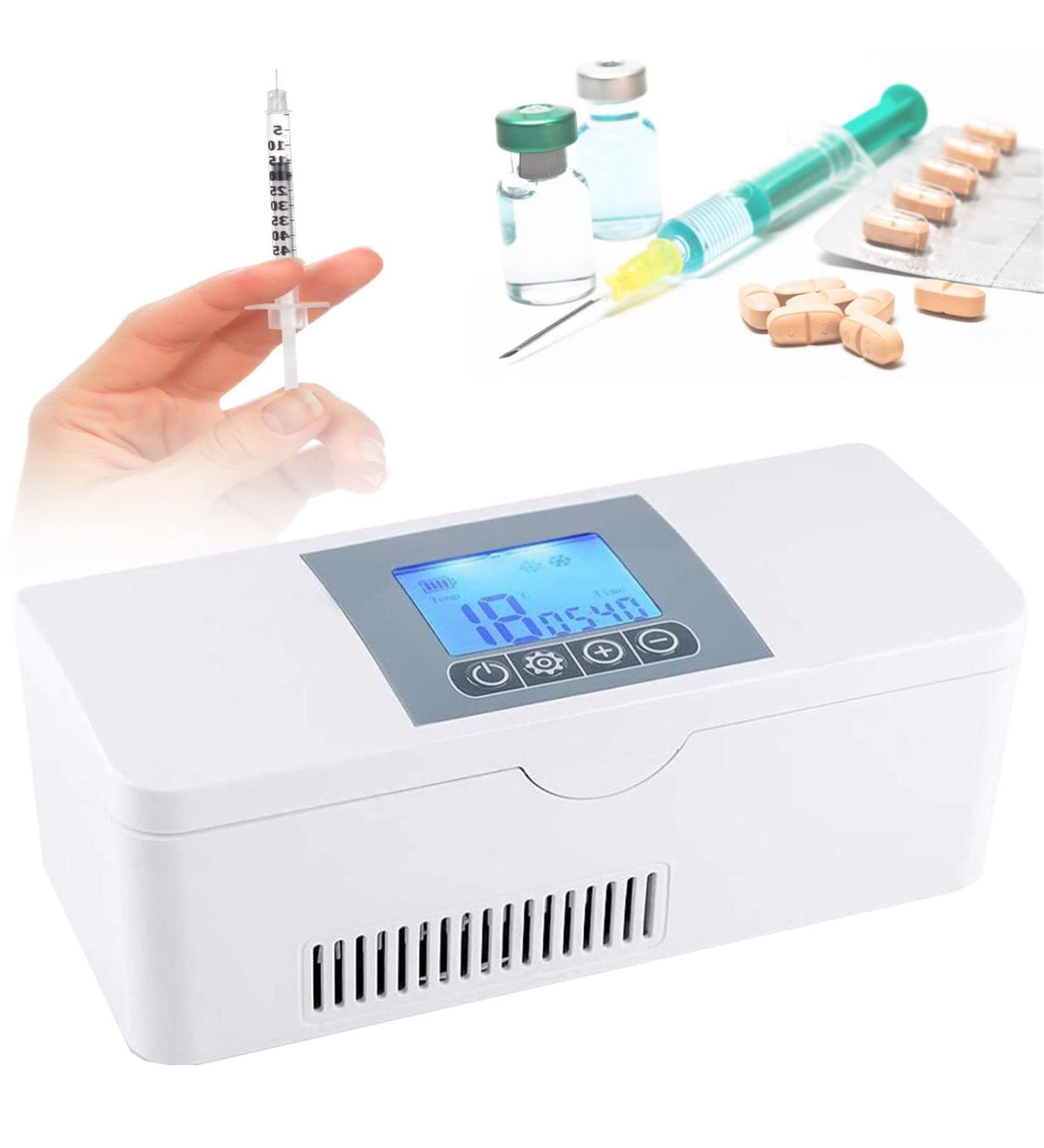 Portable Insulin Cooler Refrigerated Box with Long 8-Hour Cooling - 2-8 C Storage - Buy Online on GoSupps.com