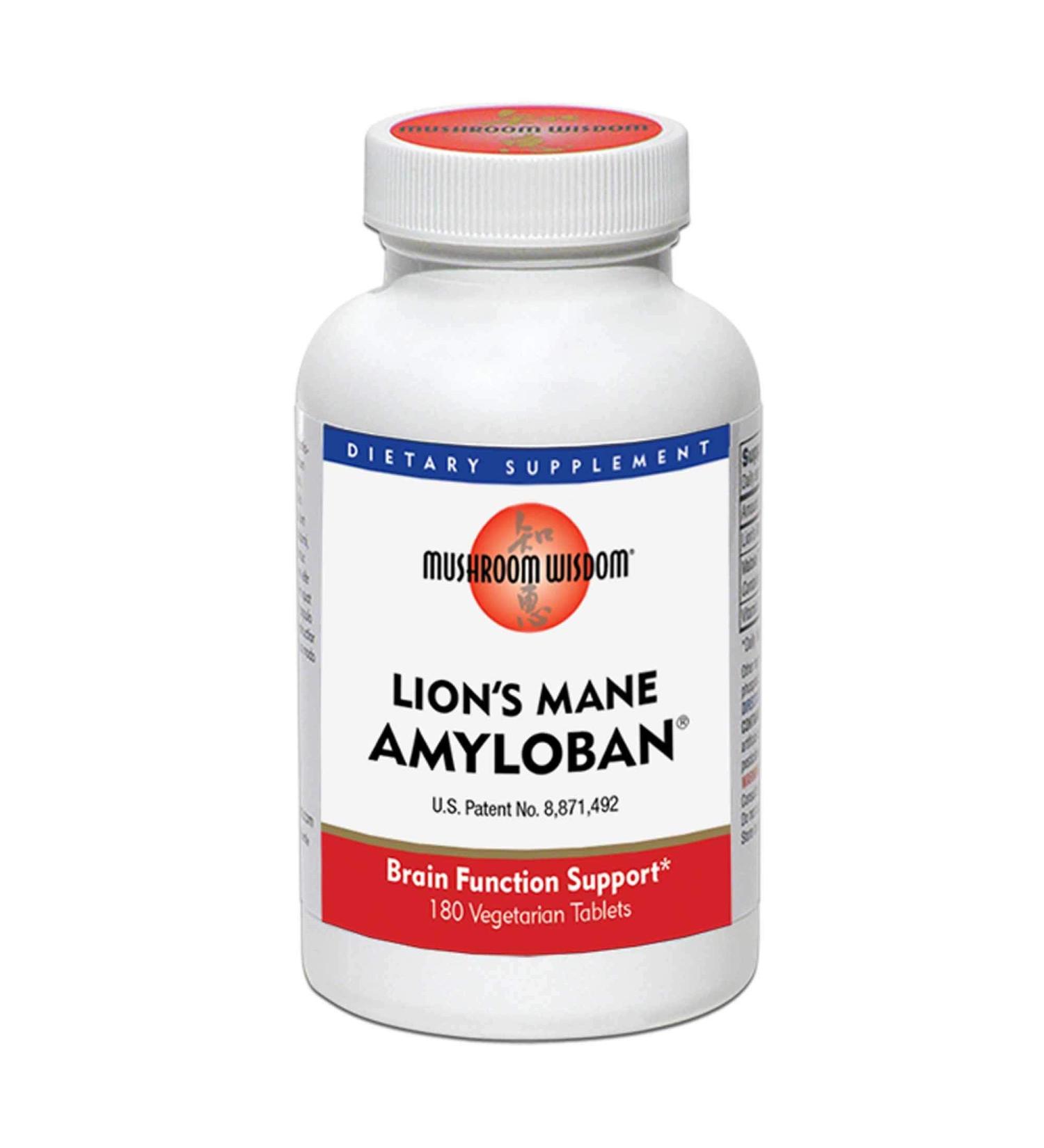 Mushroom Wisdom Lion's Mane Amyloban 180 Tablets