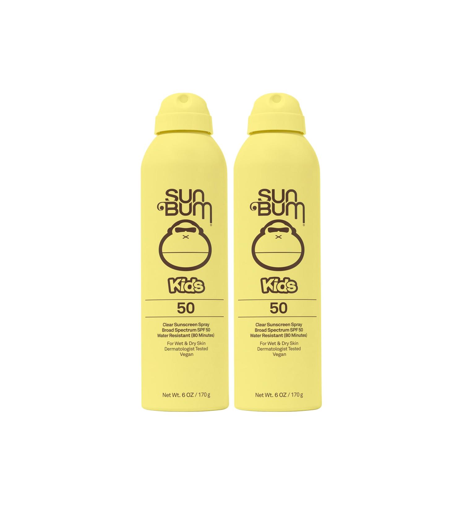 Buy Sun Bum Kids SPF 50 Sunscreen Spray - Reef Safe Broad Spectrum UVA/UVB 6 oz (Pack of 2) - Wet/Dry Application International Shipping - Buy Online on GoSupps.com