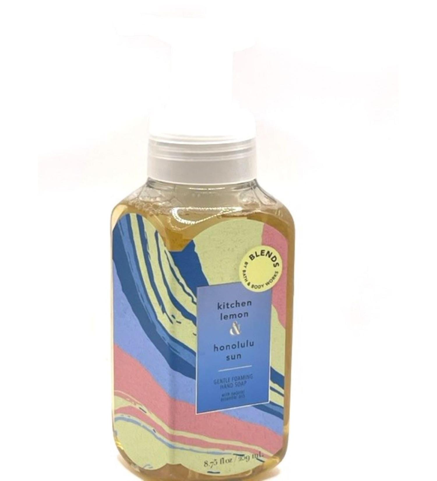 Kitchen Lemon Honolulu Sun Gentle Foaming Hand Soap 8.5 Ounce Full Size Wash
