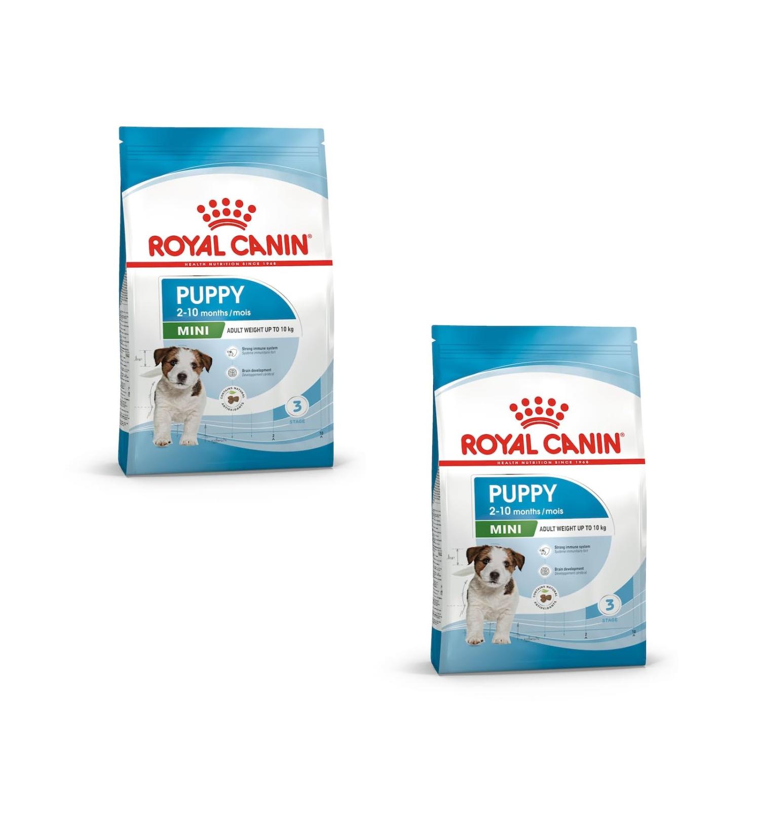 ROYAL CANIN Puppy Mini | Double Pack | 2 x 800 g | Dry Dog Food | Complete Food for Dogs | for Small Puppies (Final Weight: up to 10 kg) - Up to 10 Months - Buy Online on GoSupps.com