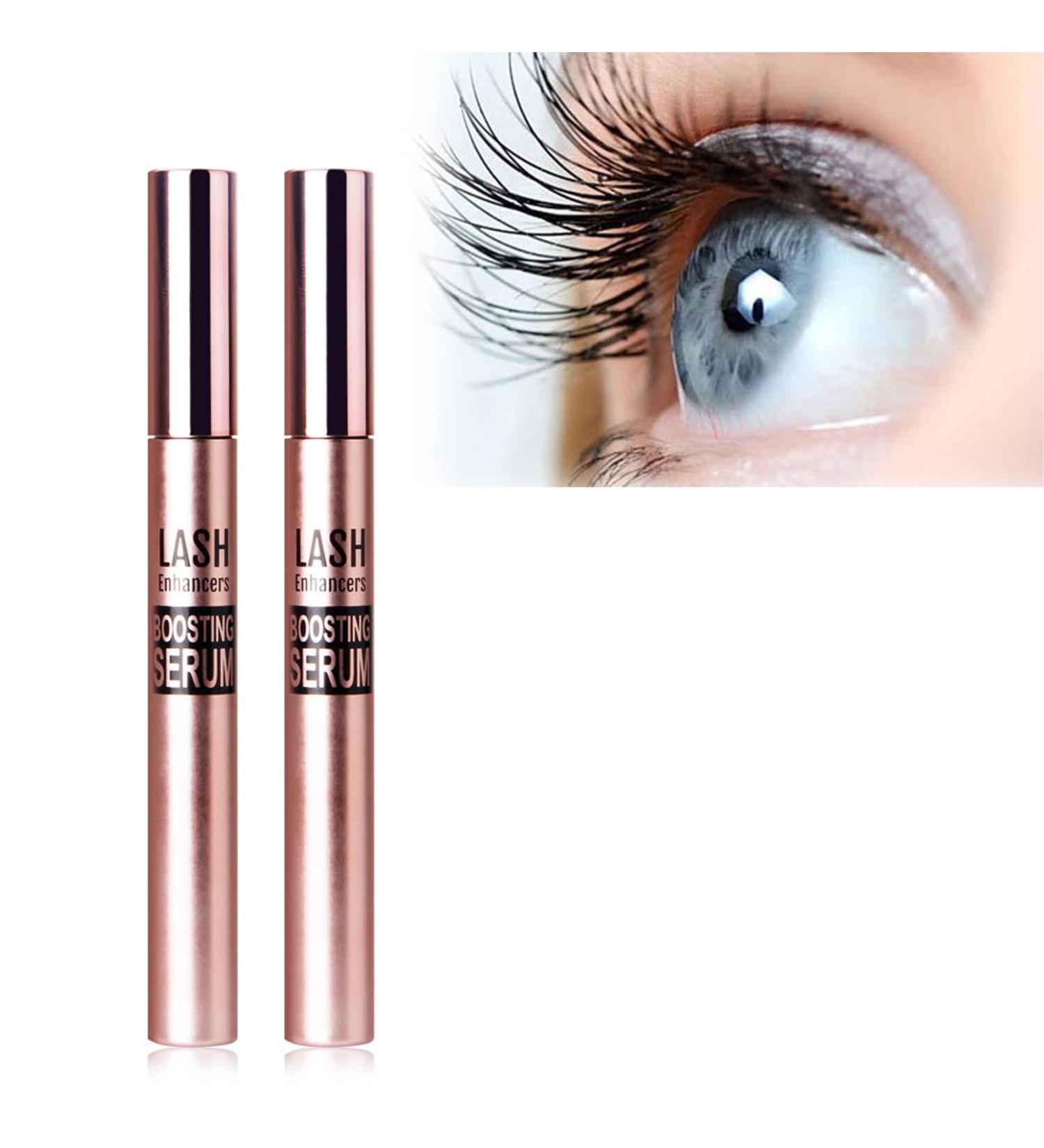 Organic Eyelash Growth Serum Duo for Healthier Longer Lashes - Eyelash and Eyebrow Growth Serum Set - Buy Online on GoSupps.com