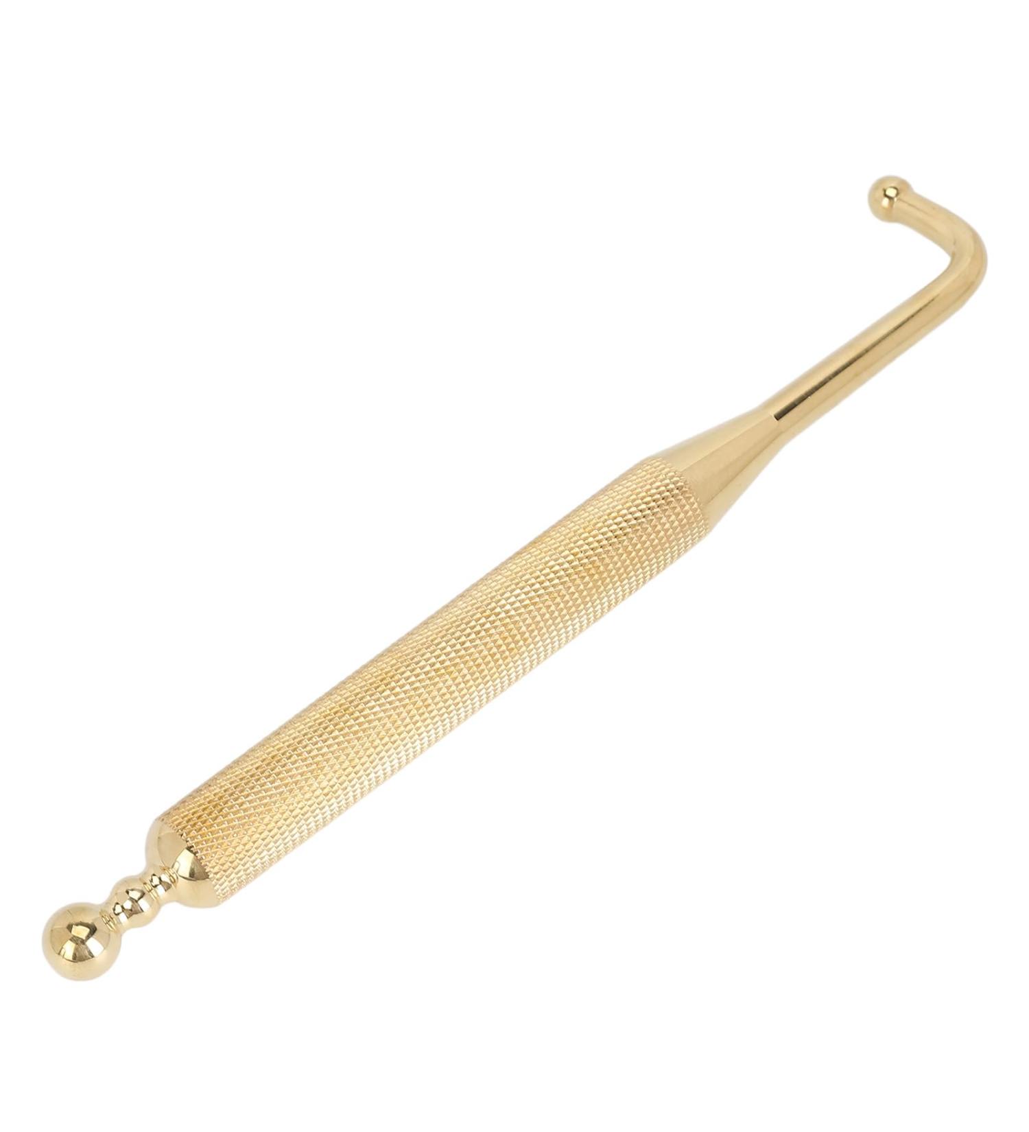 Acupressure Rod & Gua Sha Massager - Rejuvenate Meridians Brass Design Easy to Clean Whole Body Use - Buy Online on GoSupps.com