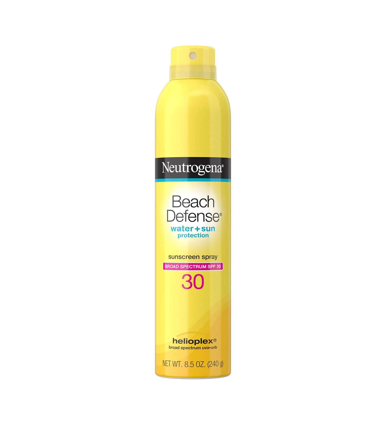 Neutrogena Beach Defense Sunscreen Spray SPF 30 - 8.5 oz | Water-Resistant, Broad Spectrum, PABA-Free, Oxybenzone-Free, Fast-Drying Sun Protection - Buy Online on GoSupps.com