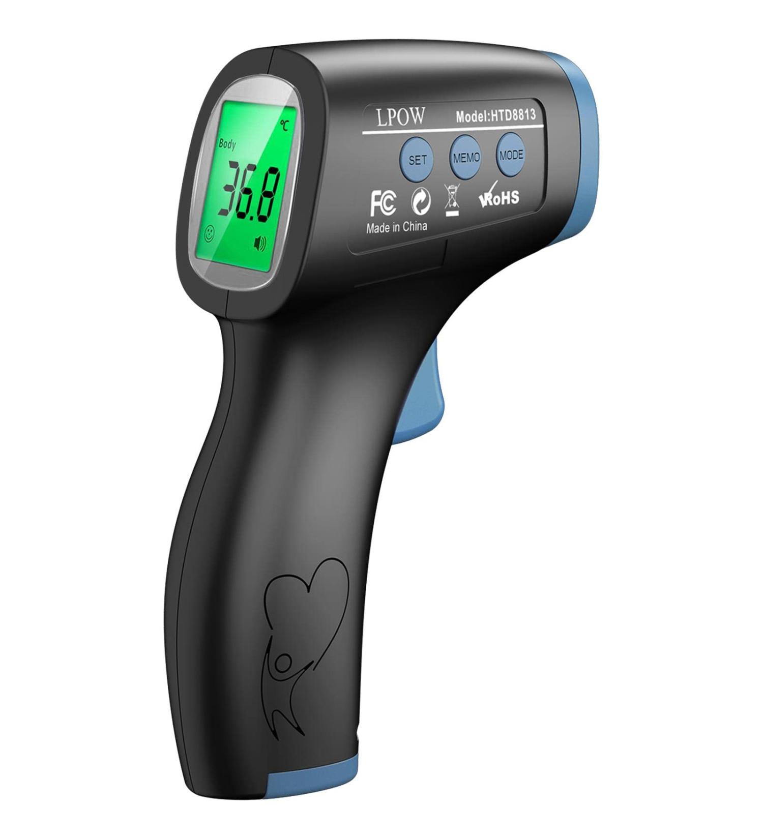 LPOW Contactless Digital Infrared Thermometer for Babies & Adults - Precision Fever Alarm & Fast Measurement - Buy Online on GoSupps.com