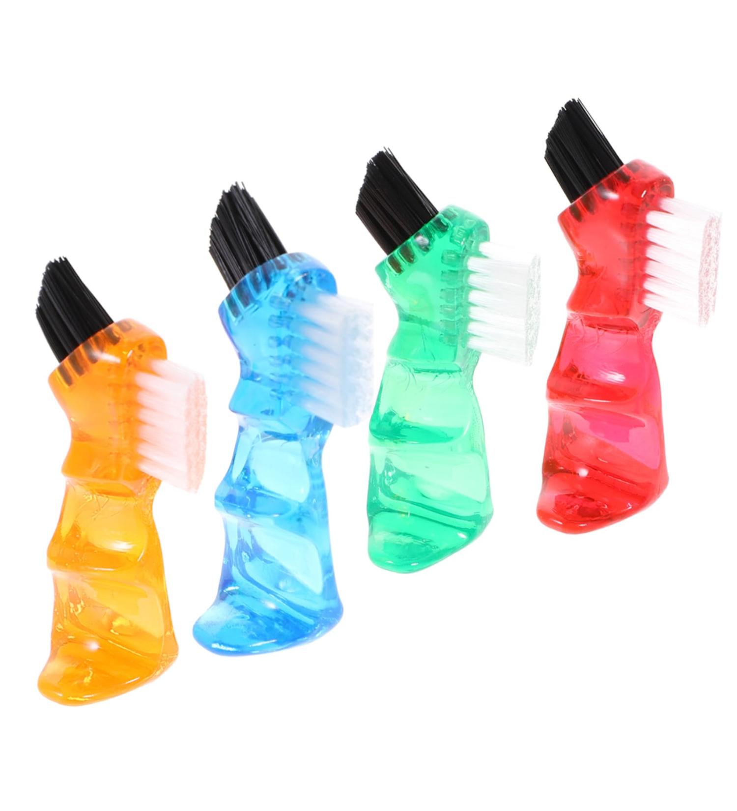 Beaupretty 12 STK Toothbrush Holder & Cleaning Set | Double-Sided Prosthesis Brushes & Mini Dental Floss | Travel-Friendly Denture Care in 3 Colors - Buy Online on GoSupps.com