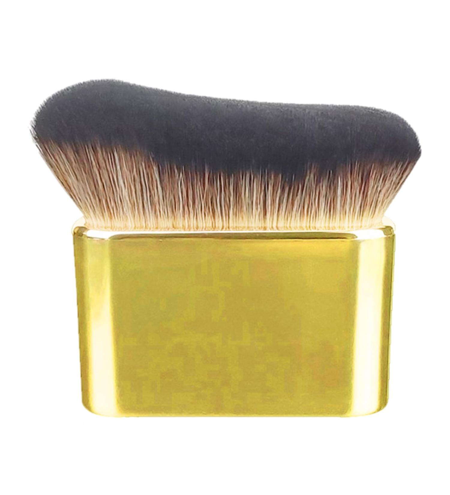 PuraQuot Gold Multi-Function Makeup Brush for Loose Baking Powder Blush Self Tanning Brush Self Tanner Applicator Brush Foundation Body Makeup Brushes Self Tan Brush - Buy Online on GoSupps.com