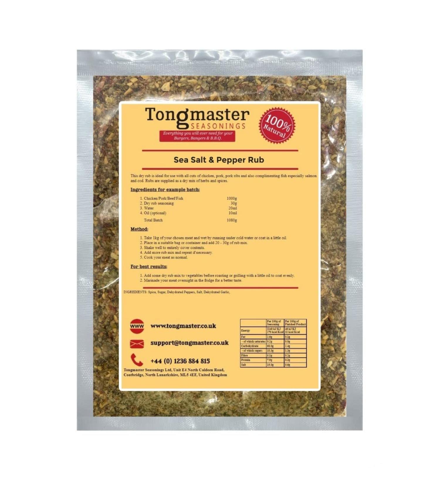 Sea Salt & Pepper - Rub - 200g