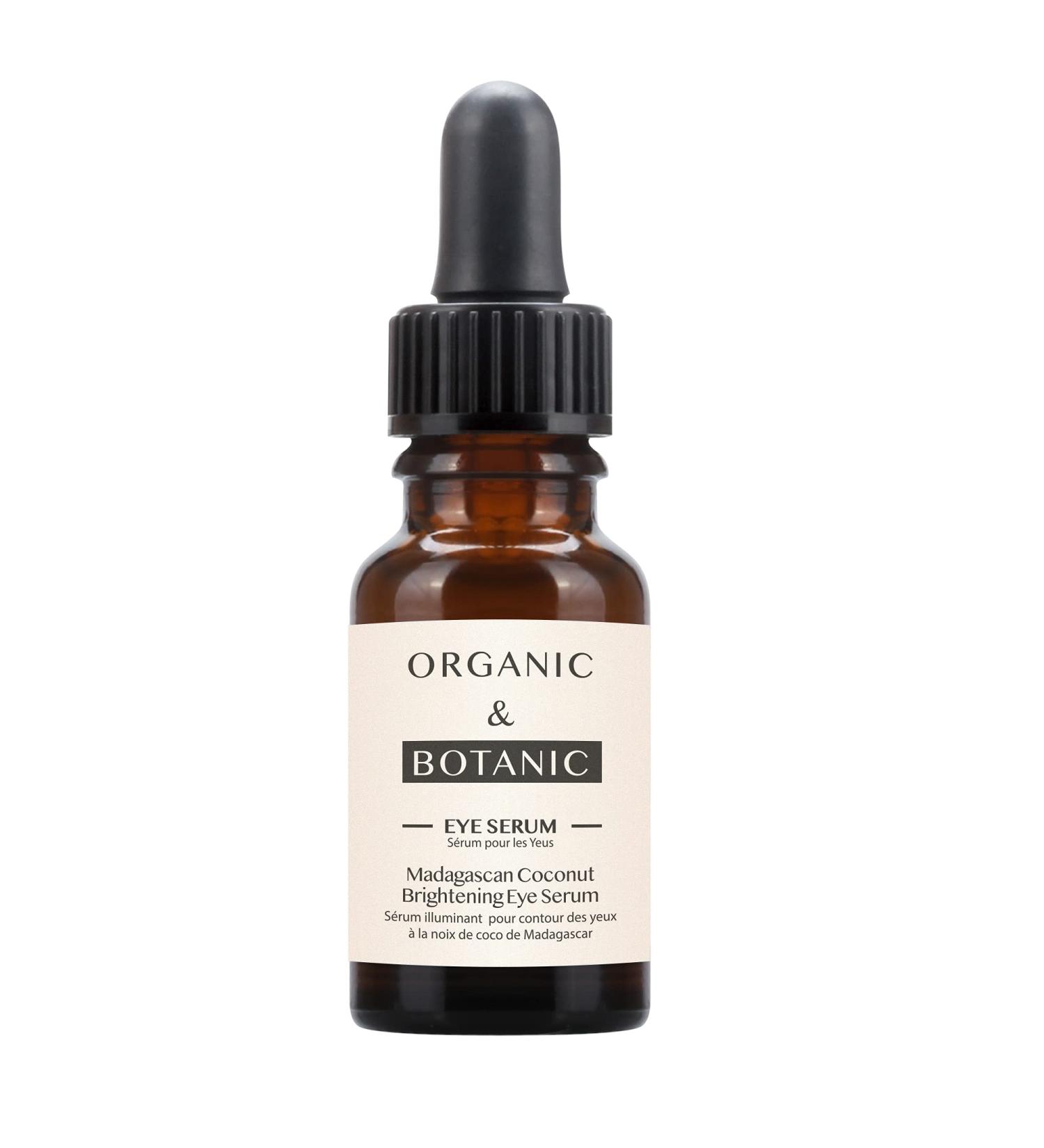 Organic & Botanic Madagascan Coconut Brightening Eye Serum 30ml | Vegan Skincare | UK Made - Buy Online on GoSupps.com