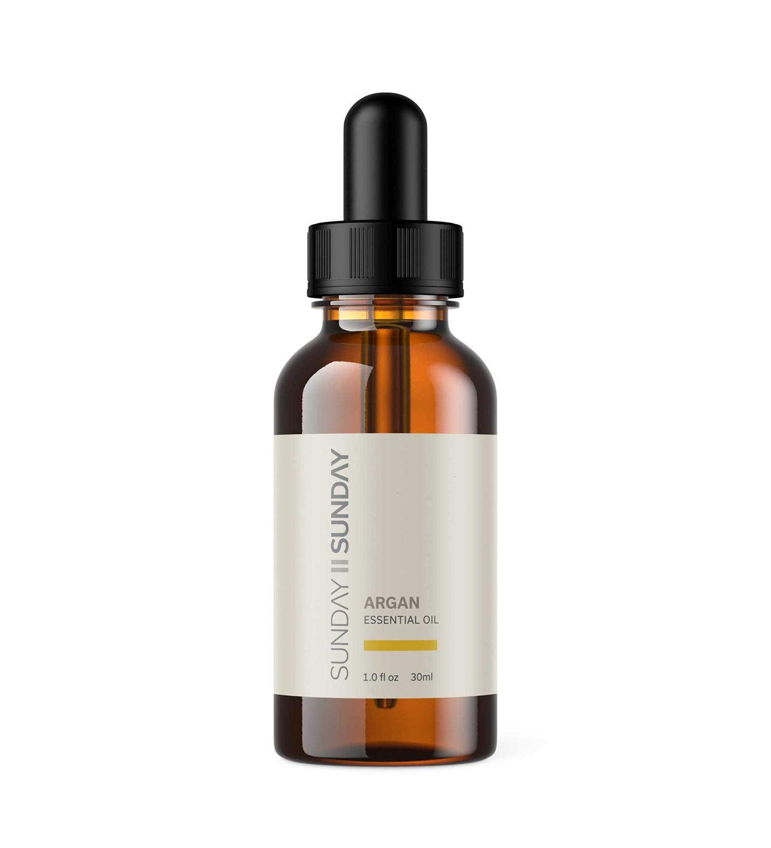 100% Pure Argan Oil - All Natural Hair & Scalp Moisturizer | SUNDAY II SUNDAY | 1 fl oz - Buy Online on GoSupps.com