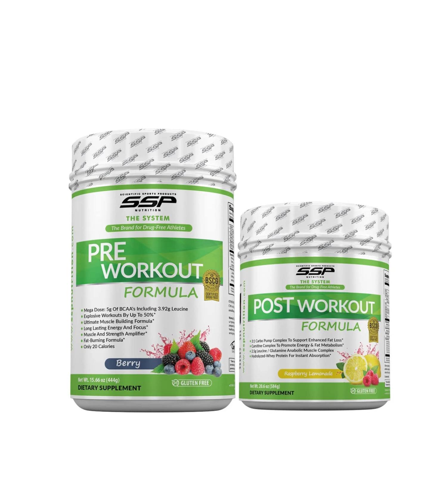 Buy Workout Canister Set - BSCG Certified Drug Free | SSP Nutrition - International Shipping Available - Buy Online on GoSupps.com