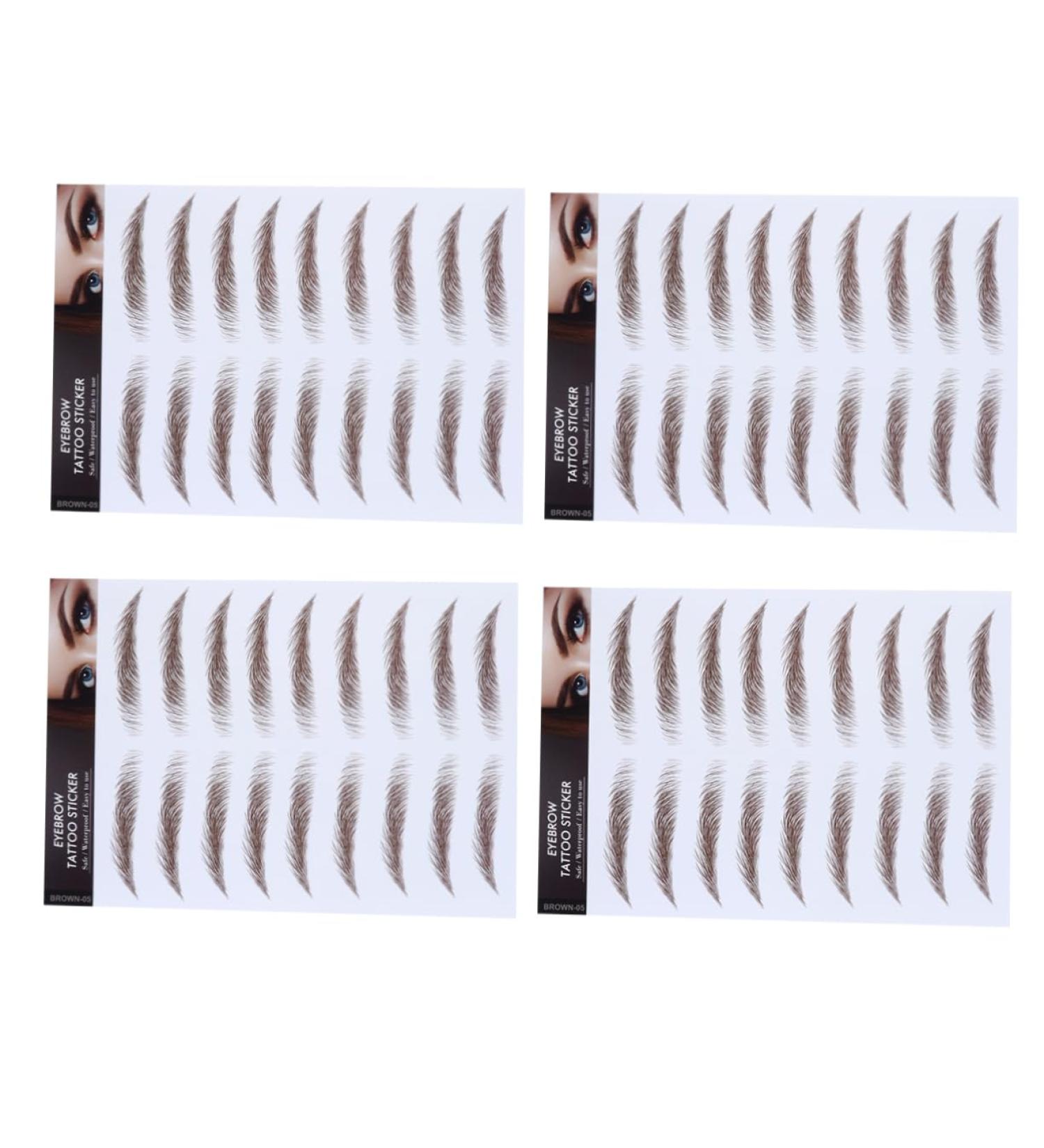 NOLITOY 4pcs Hair Transfer Women Eyebrow Shaping Imitation D for Grooming Shaper Authentic Water Eyebrows - Buy Online on GoSupps.com