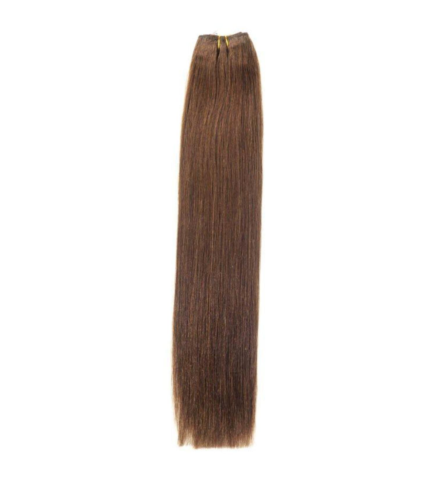 Euro Silky Weave 90g Human Hair Extensions | 22 inch | Dark Brown (3)