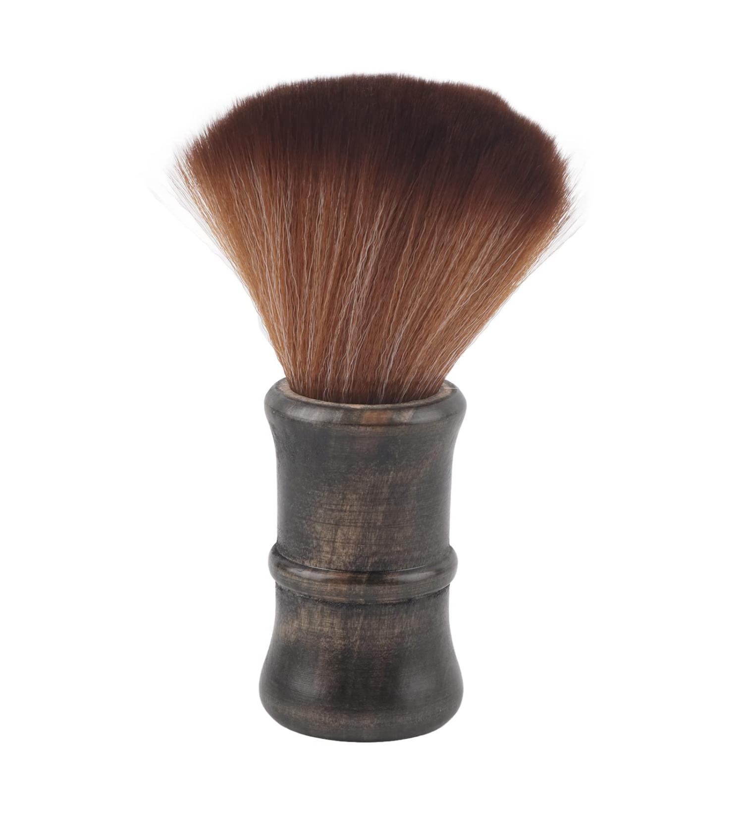 Qukaim Neck Face Duster Professional Neck Duster Brush Haircut Neck Hair Removal Brush with Wooden Handle Salon Face Cleaning Duster Barber Neck Face Brush - Buy Online on GoSupps.com