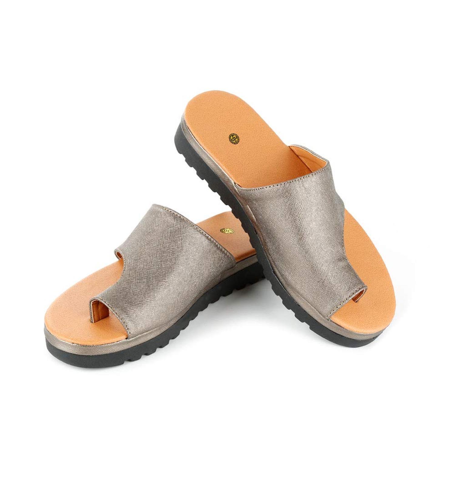 Faxiang Bunion Corrector Sandals - Comfortable Toe Correction & Bunion Pain Relief in Khaki - Size 7-7.5 US - Buy Online on GoSupps.com