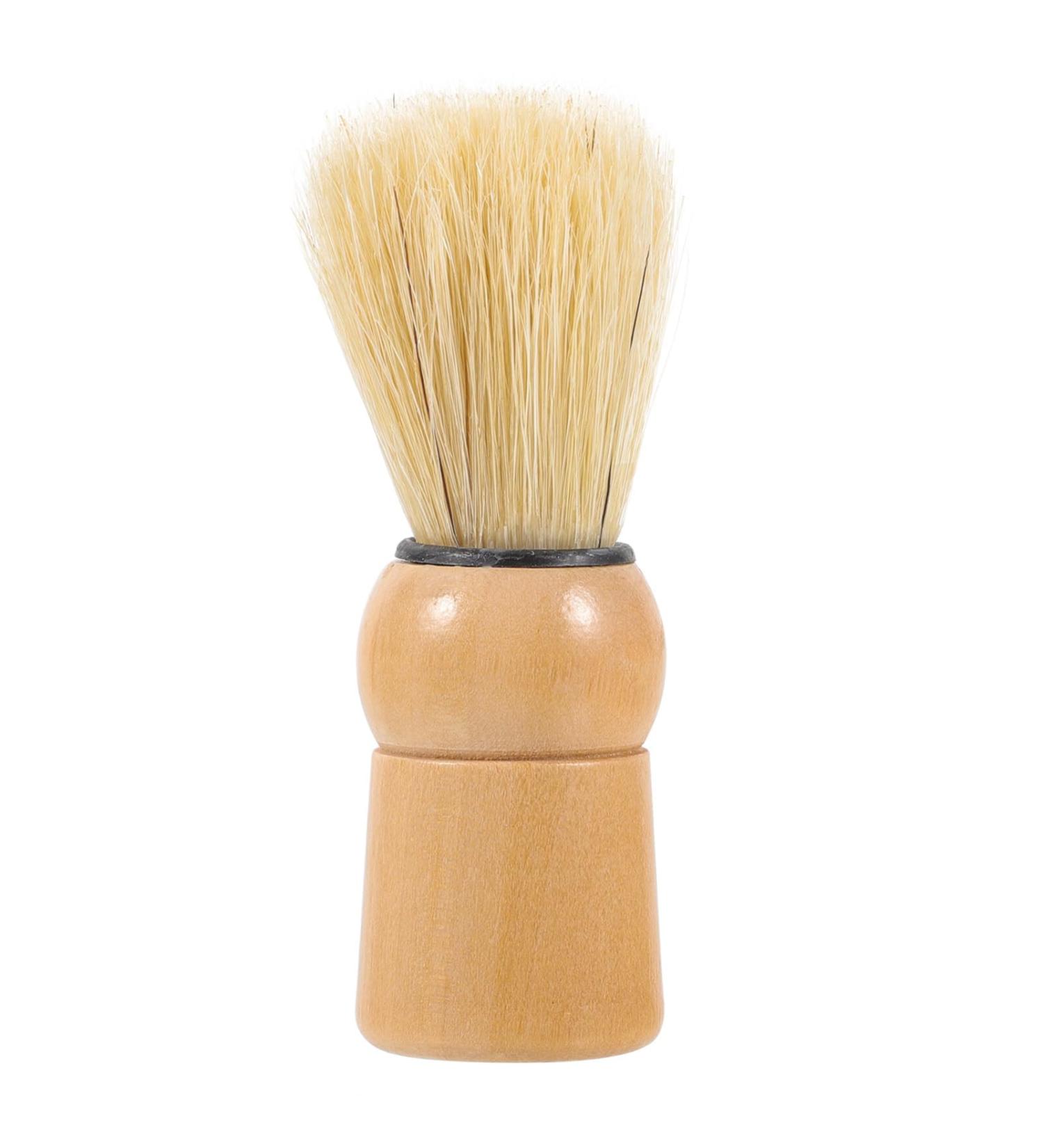 Premium Wooden Beard Shaving Brush - Pig Bristle Mustache & Hairdressing Tool for Men | Ideal for Soap & Electric Shavers - Buy Online on GoSupps.com