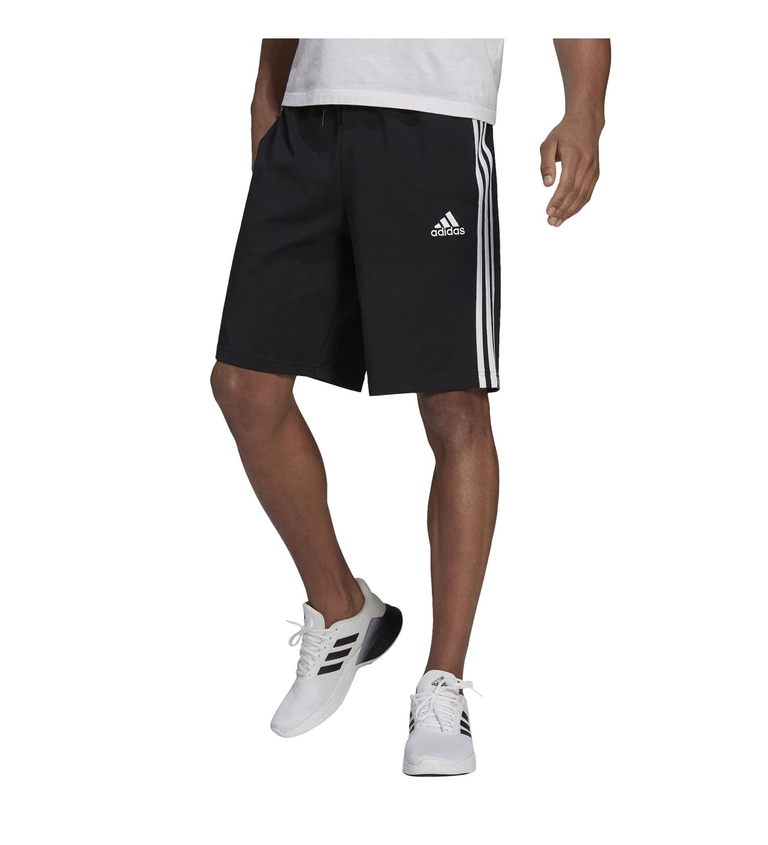 adidas Men's Essentials 3-Stripes Shorts - Large Black/White - Buy Online on GoSupps.com