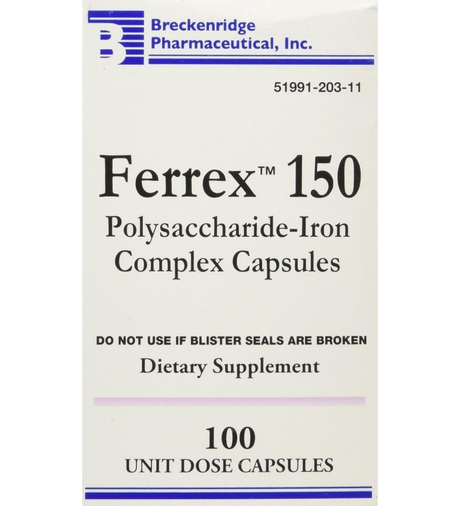 Ferrex 150 Capsules 100ct (4 Pack)