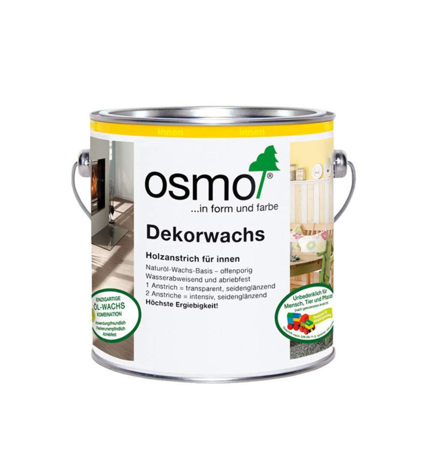 Osmo Wood Wax Finish 3119 Silk Grey 0.75 Liter