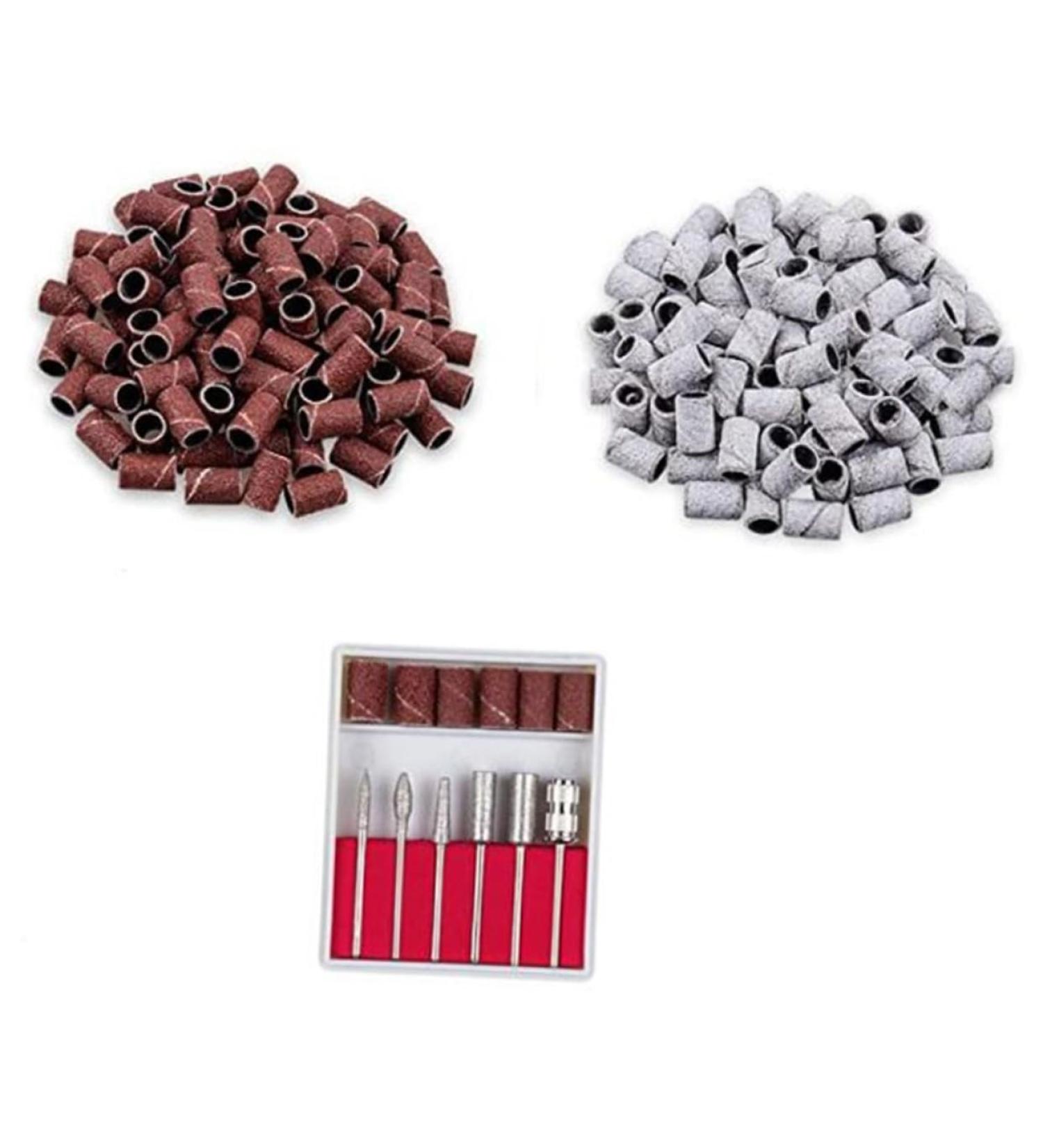 FRCOLOR 1 Set Set Efile Sanding Bands Nail Art Equipment Fine Grit Nail Drill Bit Sanding Ring Bands Grit File Sand Carbide Drill Bits for Nails Nail Sander Bit Sanding Rings Suite Major medium Assorted Color - Buy Online on GoSupps.com