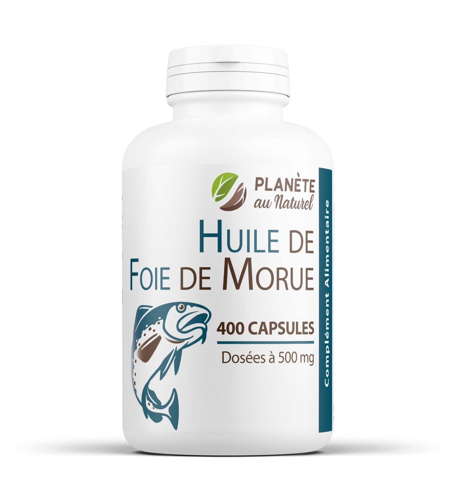 Plan te au Naturel Cod Liver Oil 500 mg - 400 capsules