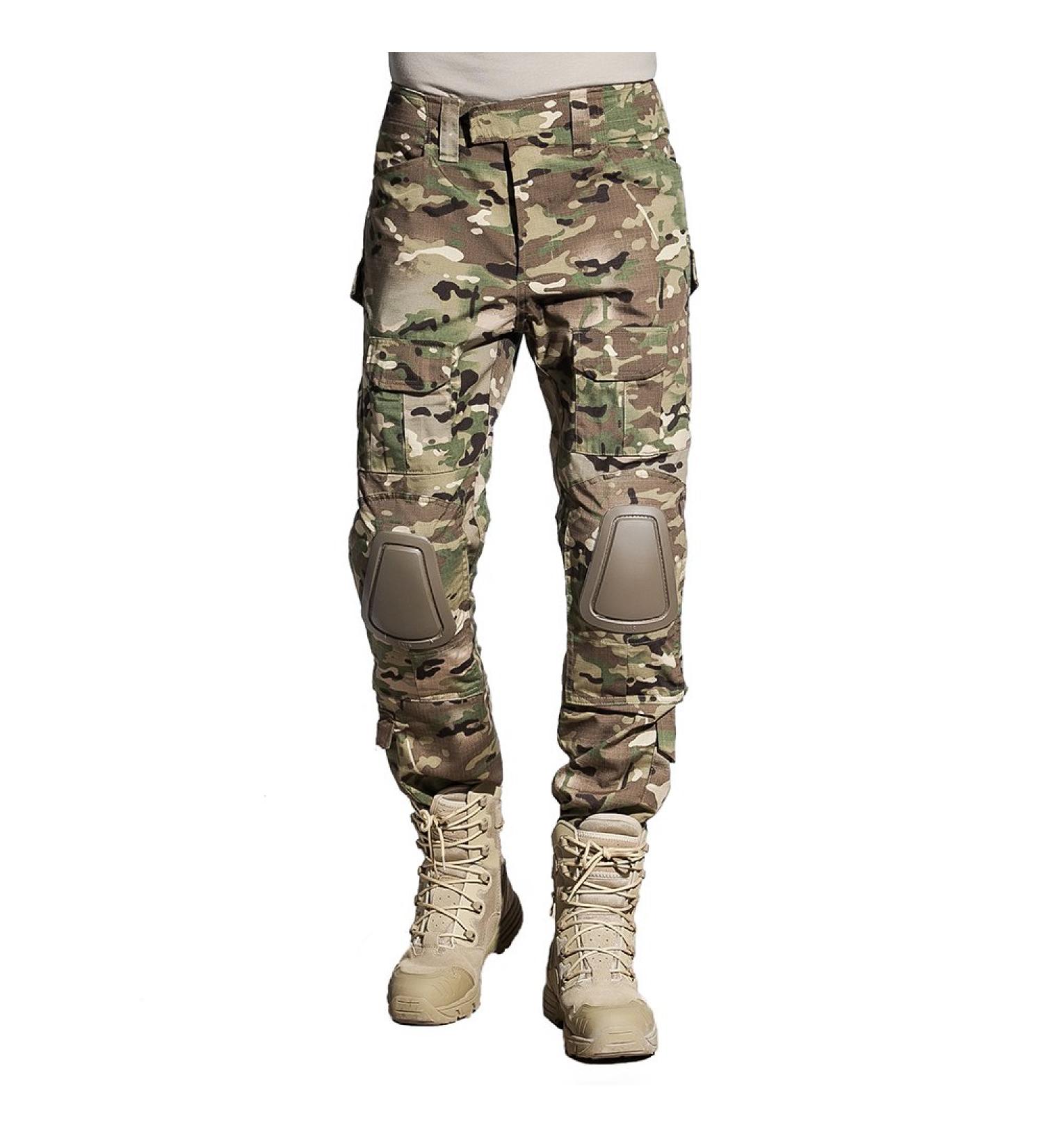 SINAIRSOFT Tactical Pants Shirt with Knee Pads - Army Combat BDU Multicamo Set - US L/W36.5/L32 (Asian Tag 38/32) - Buy Online on GoSupps.com