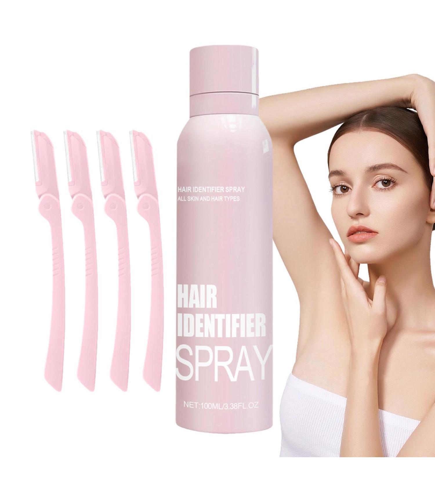 Hair Identifier Spray for Face Dermaplaning | Gentle Hair Identifier Spray for Face Shaving | Women Facial Skin Hair Removal Tools for All Skin and Hair Types 1 Set - Buy Online on GoSupps.com