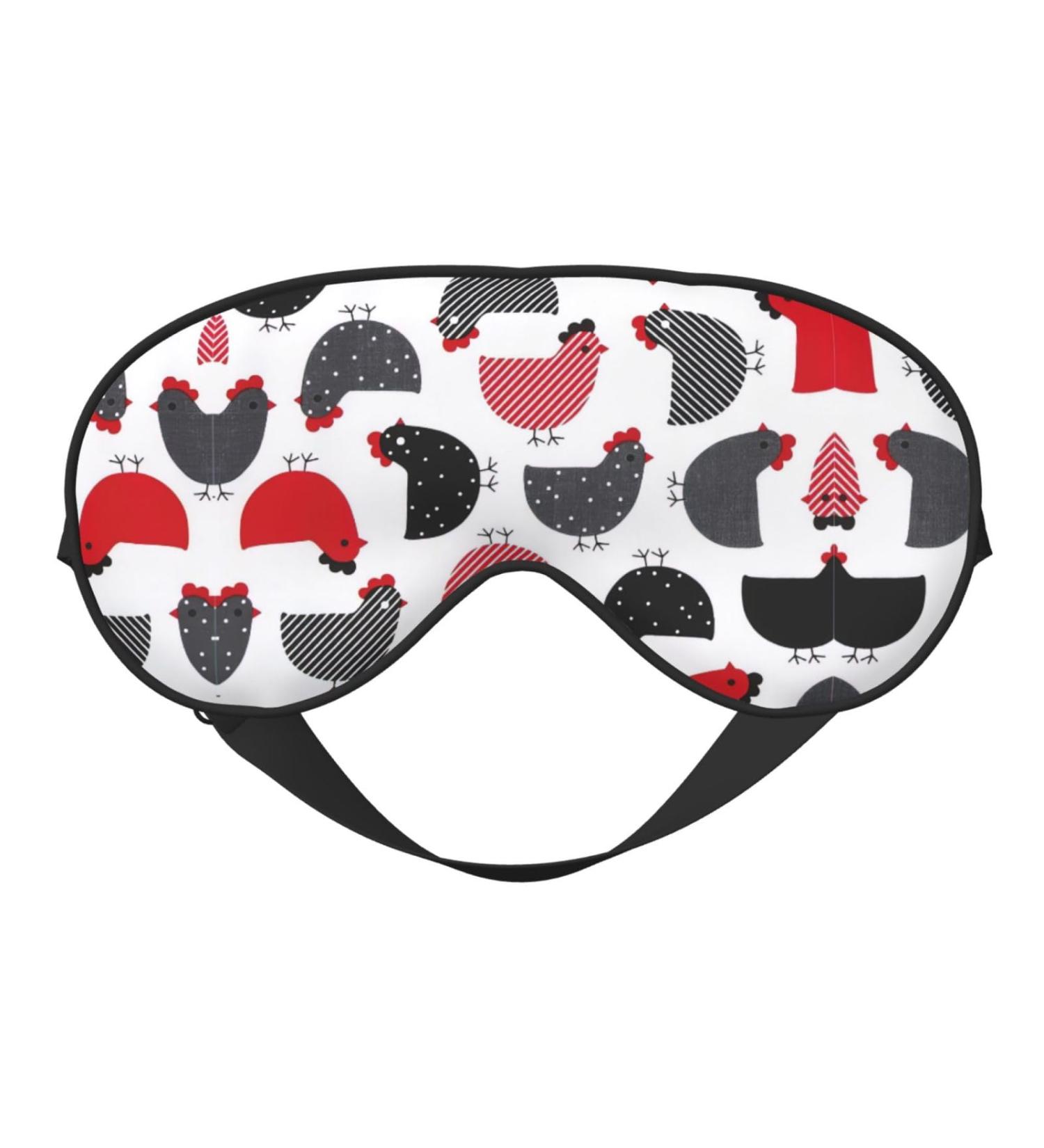 Creative Cartoon Chicken Eye Mask | Unisex Soft Light-Blocking Sleep Mask for Comfortable Rest - Buy Online on GoSupps.com