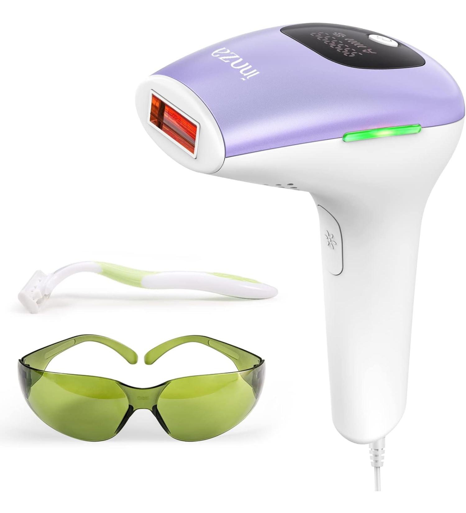 IPL Hair Removal Device for Men & Women - 999 000 Painless Light Impulses | Body Face Bikini Area (Purple) - Shop Now! - Buy Online on GoSupps.com