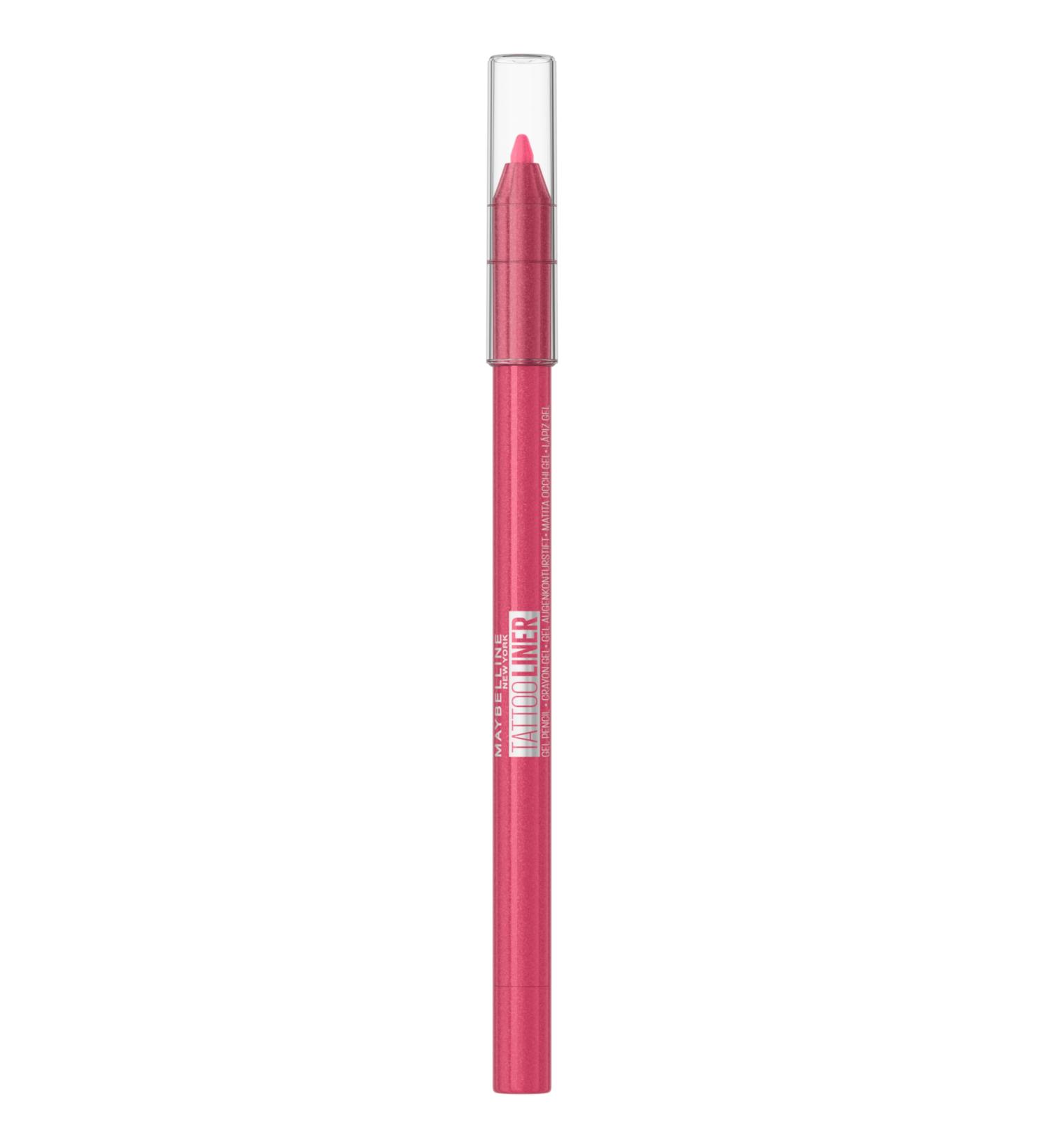 Maybelline New York - Tattoo Effect Eye Gel Pencil - Waterproof & 36h Hold - Tattoo Liner - Shade: Punchy Pink - Buy Online on GoSupps.com