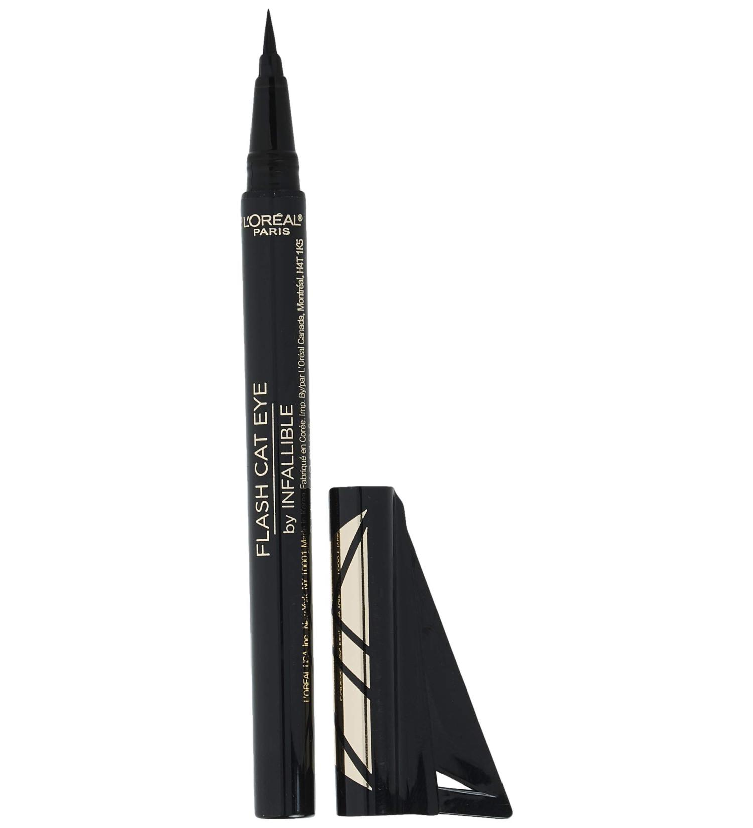 L'Oreal Paris Infallible Flash Cat Eye Waterproof Liquid Eyeliner Black - 1 Count - Buy Online on GoSupps.com
