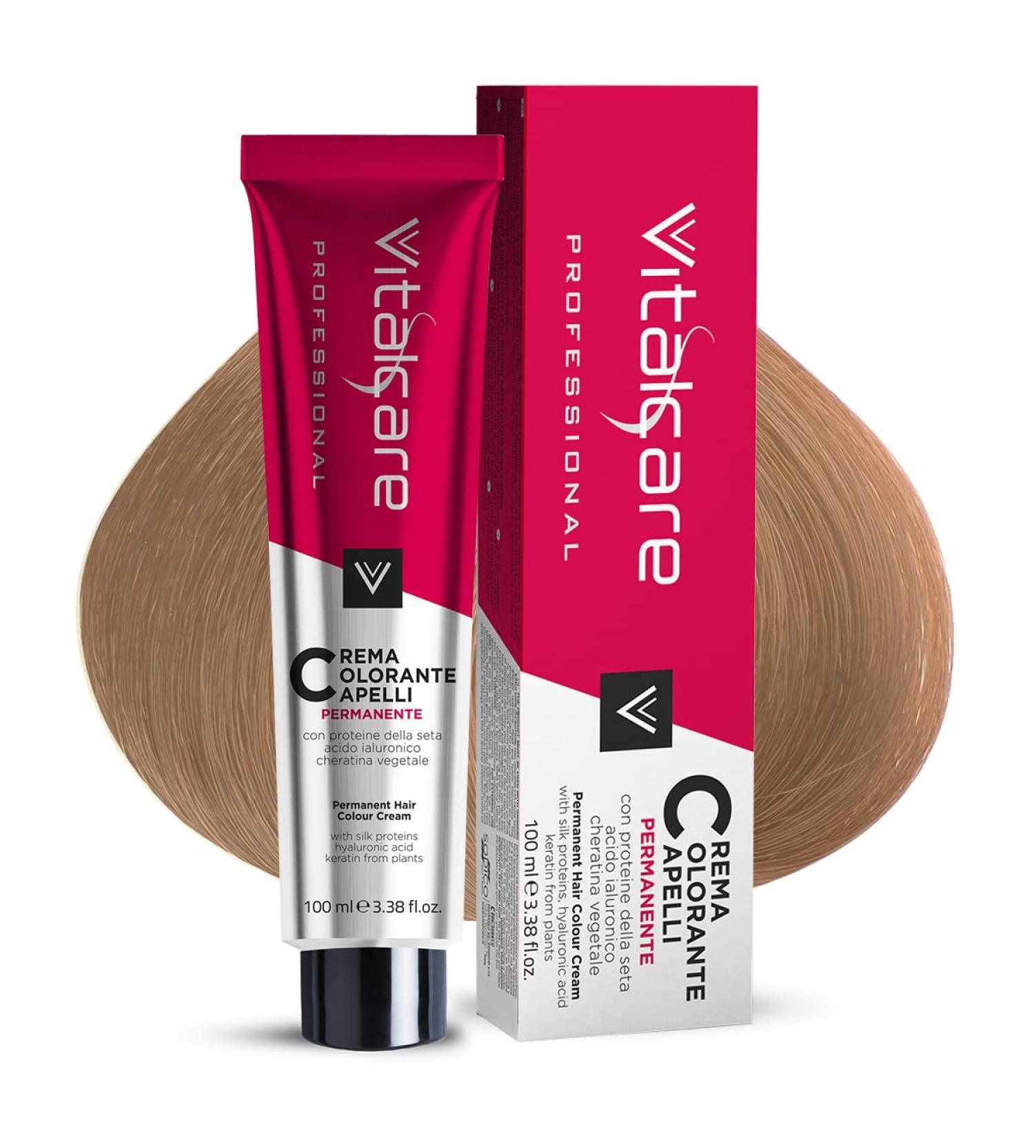  Vitalcare Vitalcare | Professional - Professional Permanent Hair Color Hair Color Cream Hair Dye with Silk Protein No. 6/32 Dark Beige Blonde 100 ml - Buy Online on GoSupps.com