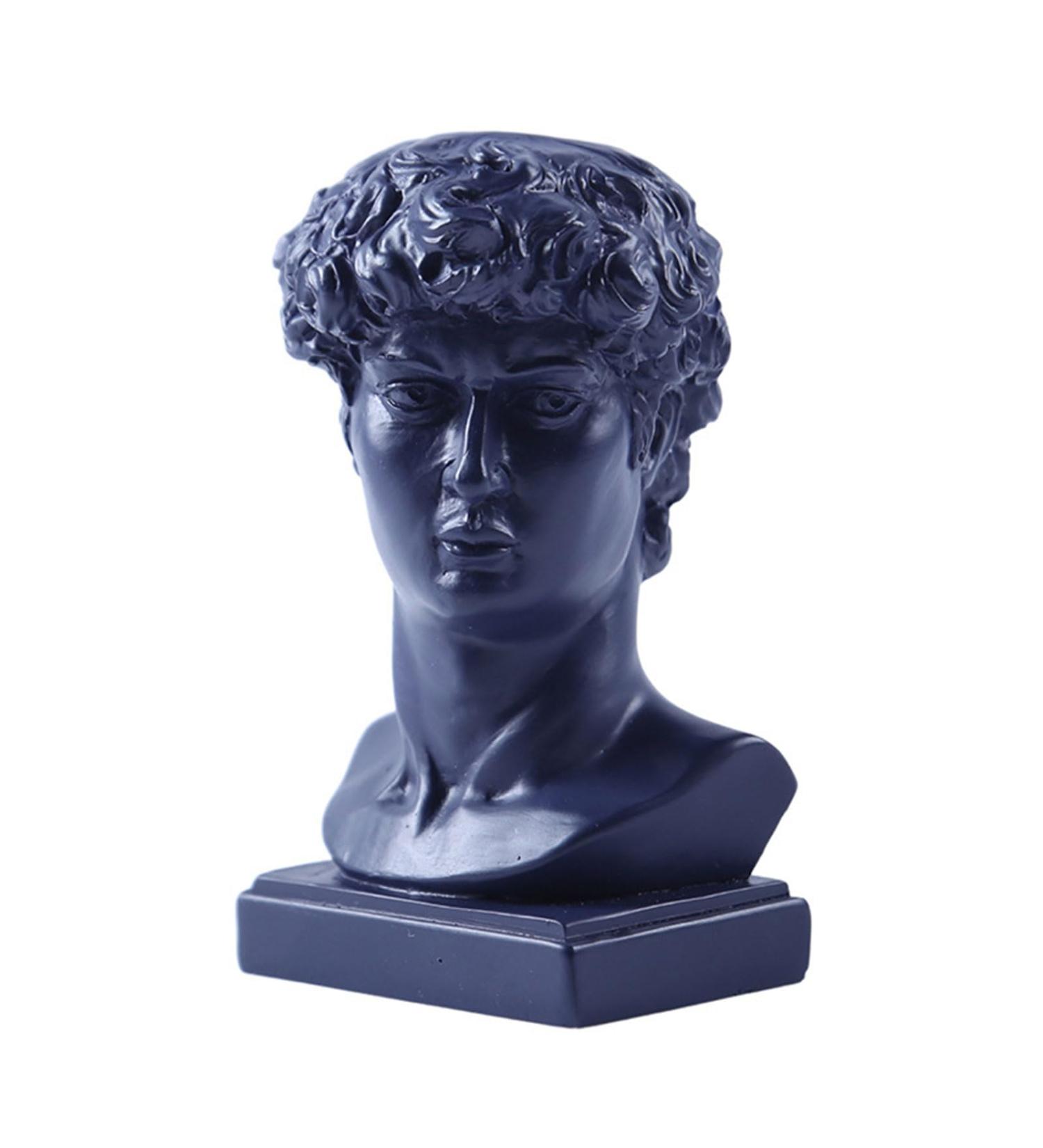 Luofeng Cute Figure Toothpick Holder & Pencil Holder - Handmade Synthetic Resin Blue | Stylish Home Decoration - Buy Online on GoSupps.com