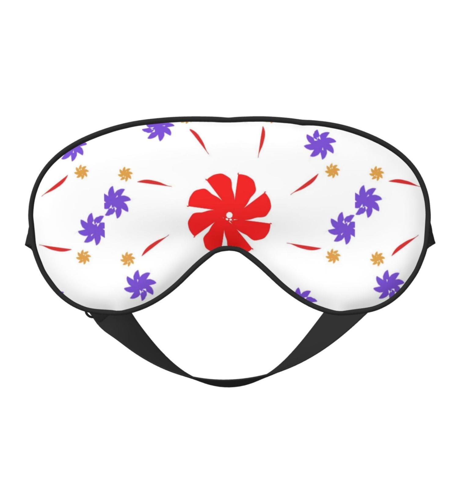 Eight-Way Rotating Flower Eye Mask - Unisex Adjustable Blackout Sleep Mask for Travel Yoga & Office Naps - Buy Online on GoSupps.com