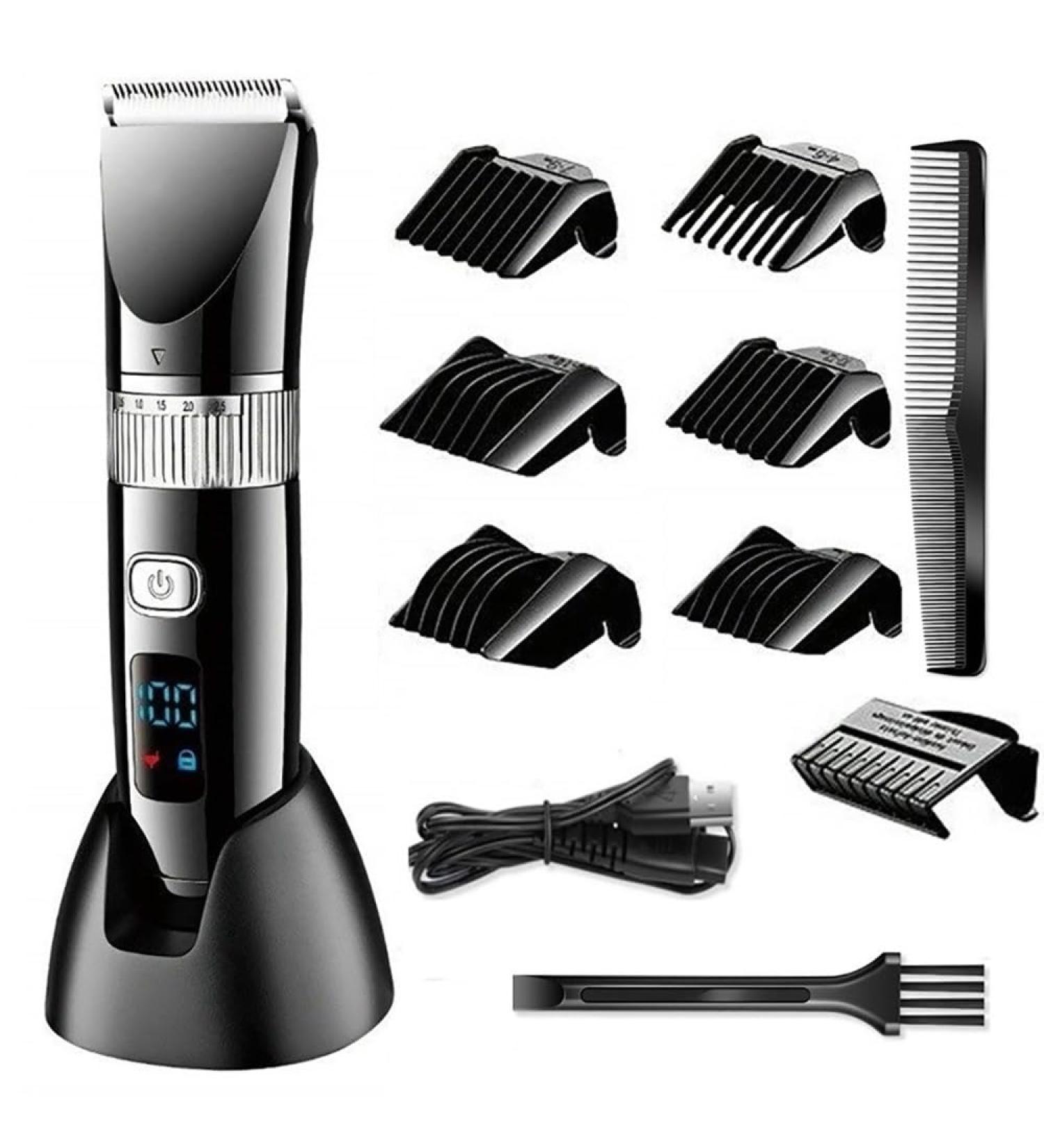 Professional Hair Clippers for Men - Adjustable Wet/Dry Trimmer Ceramic Blade Body Groomer & Beard Shaver - International Shipping Available - Buy Online on GoSupps.com
