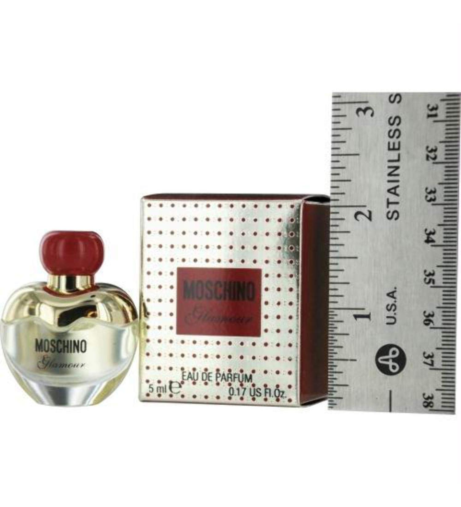 MOSCHINO GLAMOUR by Moschino for WOMEN: EAU DE PARFUM .17 OZ MINI (note minis approximately 1-2 inches in height)