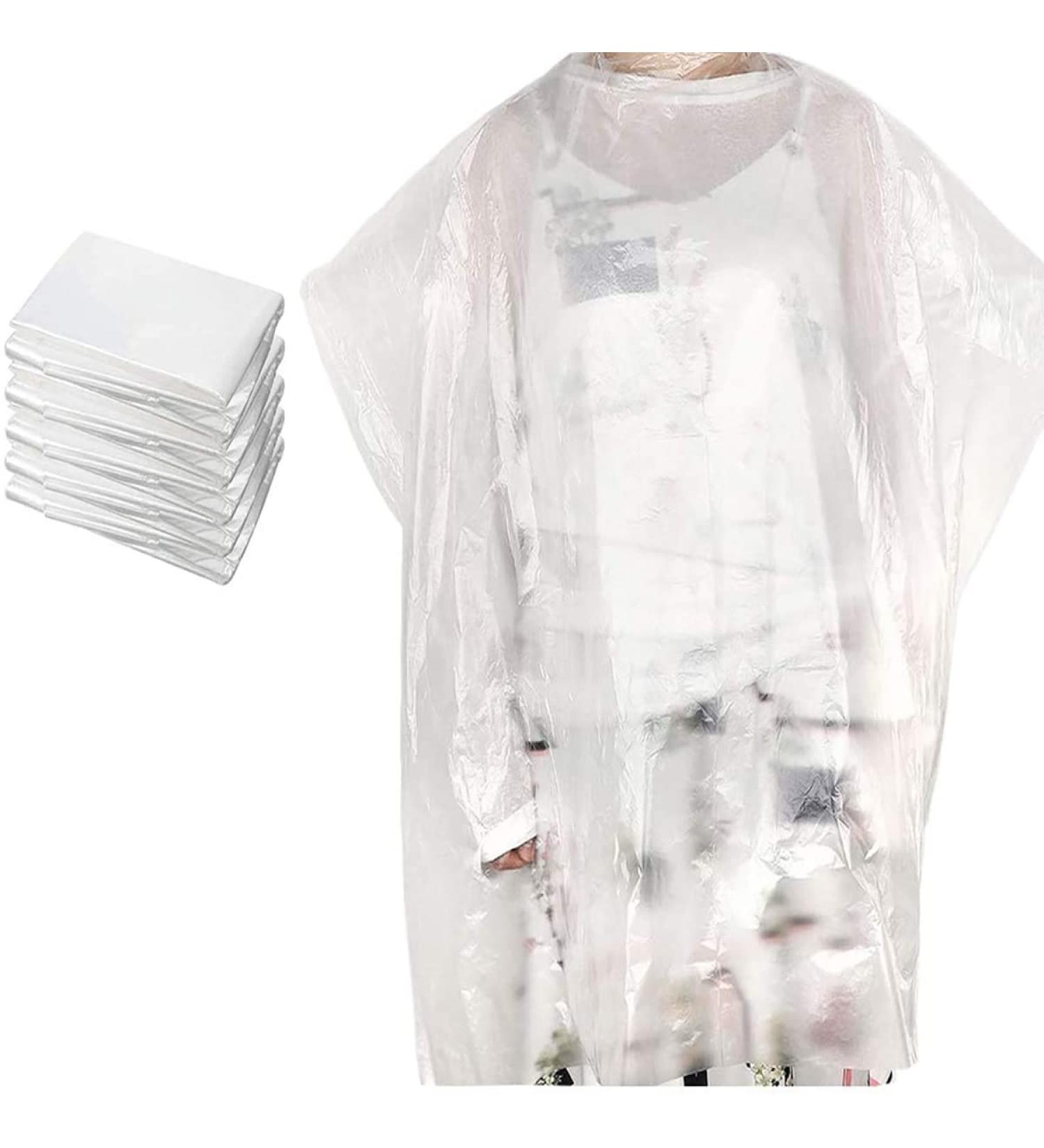 100 Pack Disposable Hair Salon Capes 51x36 inch - Waterproof Barber Cape for Kids & Adults - Ideal for Barbershop and Salon Hairdressing - Buy Online on GoSupps.com