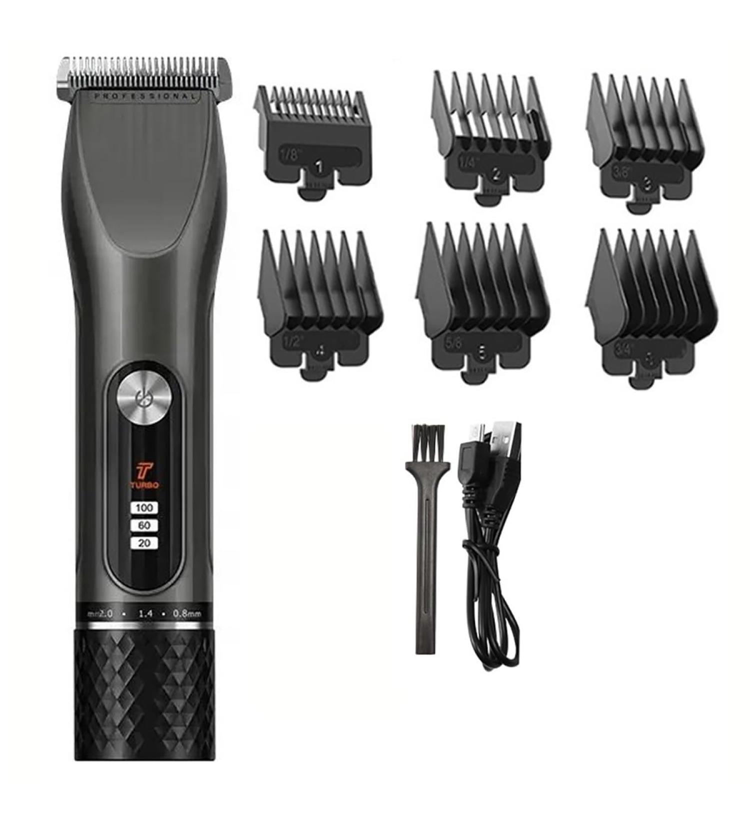 Adjustable Cordless Hair Trimmer | LED Display Electric Barber Trimmer for Men - International Shipping - Buy Online on GoSupps.com