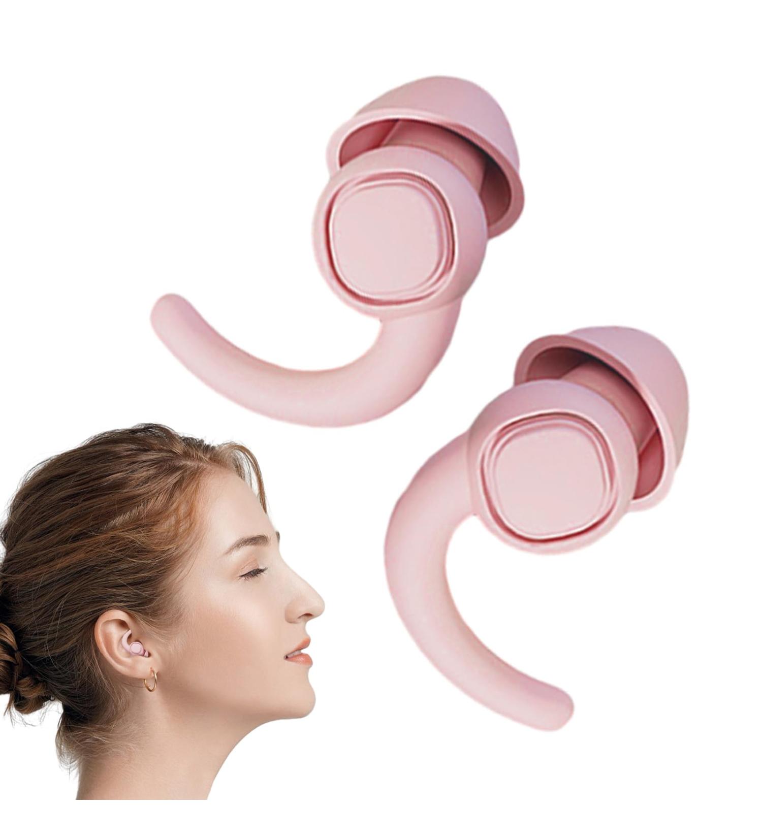 Earplugs for Snoring Blocking - Noise Cancelling Ear Plugs for Sleeping Noise Cancelling Calm Ear Plugs with Storage Box Dudok Light Pink - Buy Online on GoSupps.com