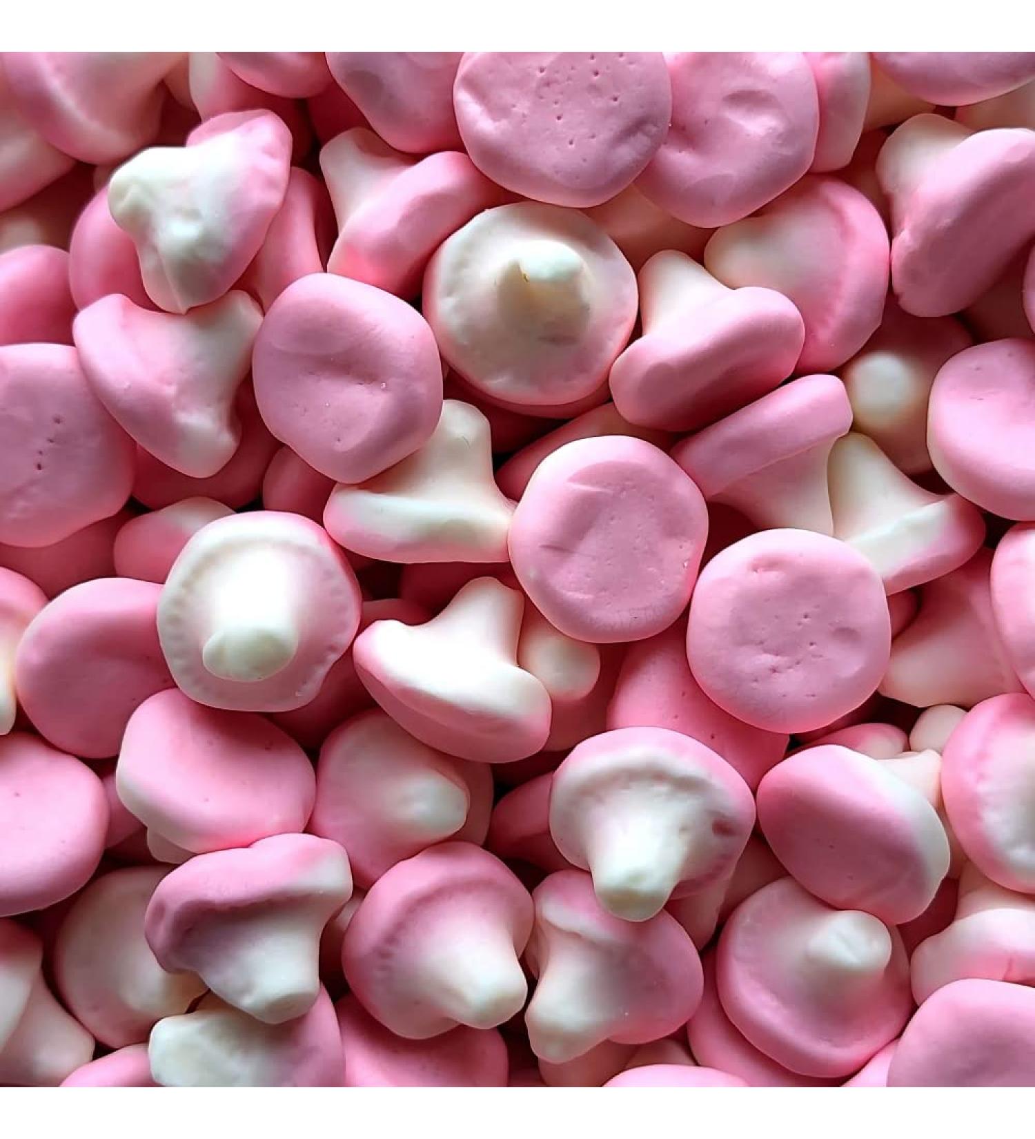 Malaco Pink Raspberry Mushroom Foam - Scandinavian sweets (500g) - Buy Online on GoSupps.com