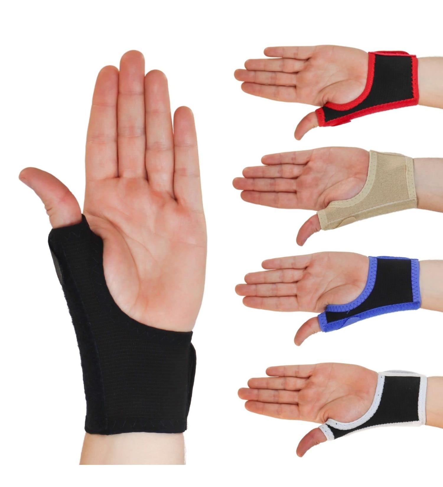 Solace Bracing Thumb Support Max | British Made & NHS Supplied Spica Splint - Black - M - Left Hand | Best Brace for CMC Pain, Arthritis, Tendonitis | Breathable & Comfortable - Buy Online on GoSupps.com
