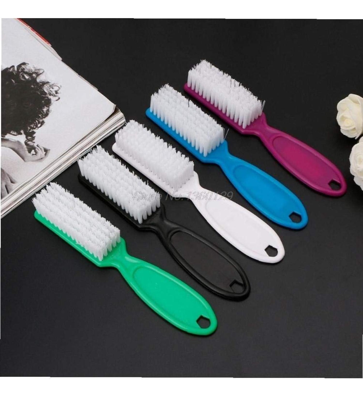 Bongles Plastic Handle Nail Art Cleaning Brush - Manicure Gel Accessory for Dust Removal | Random Colors Available - Buy Online on GoSupps.com