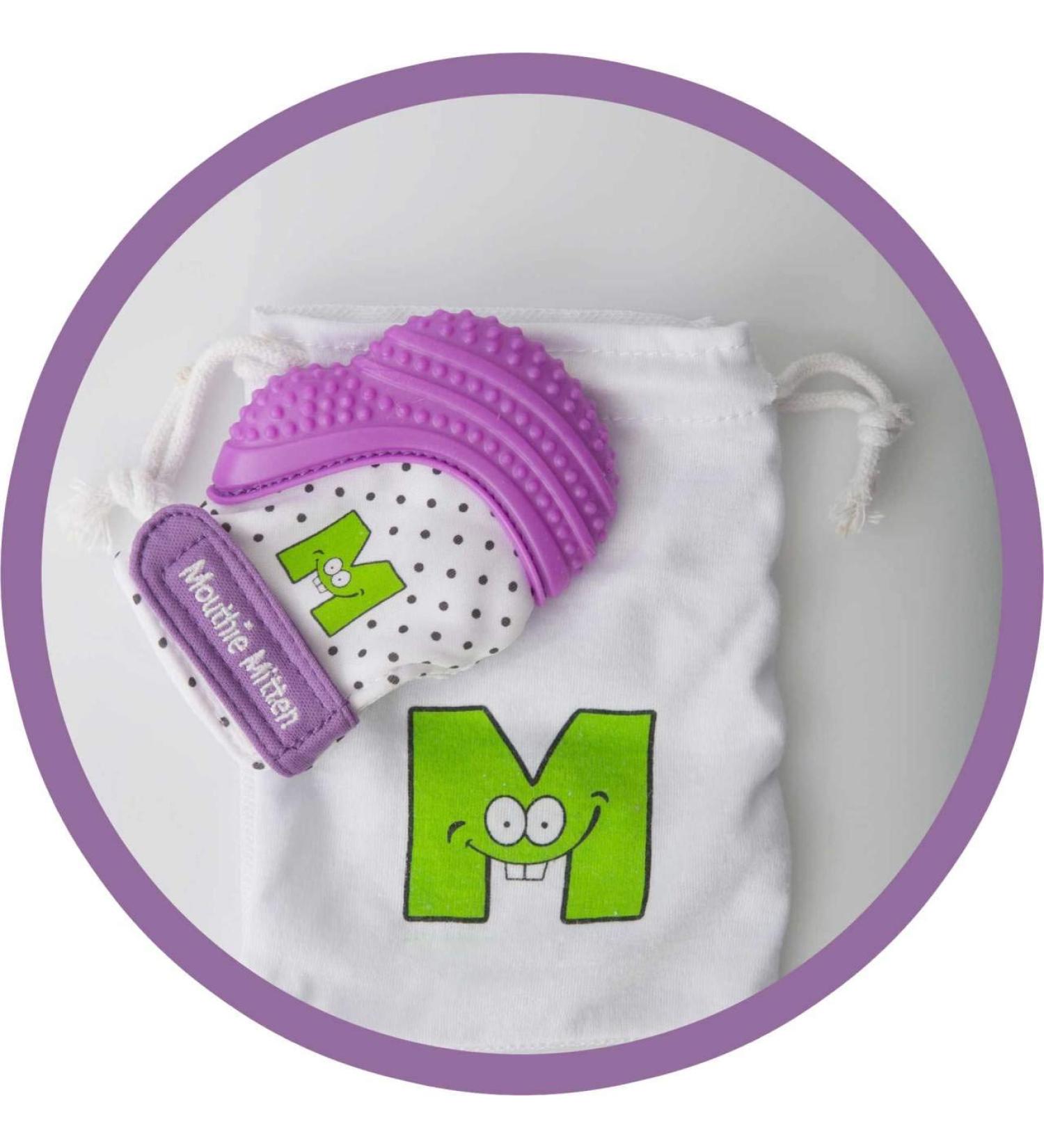 Mouthie Mitt Baby Teething Gloves - Purple | Best International Shipping & Comfort for Teething Babies - Buy Online on GoSupps.com