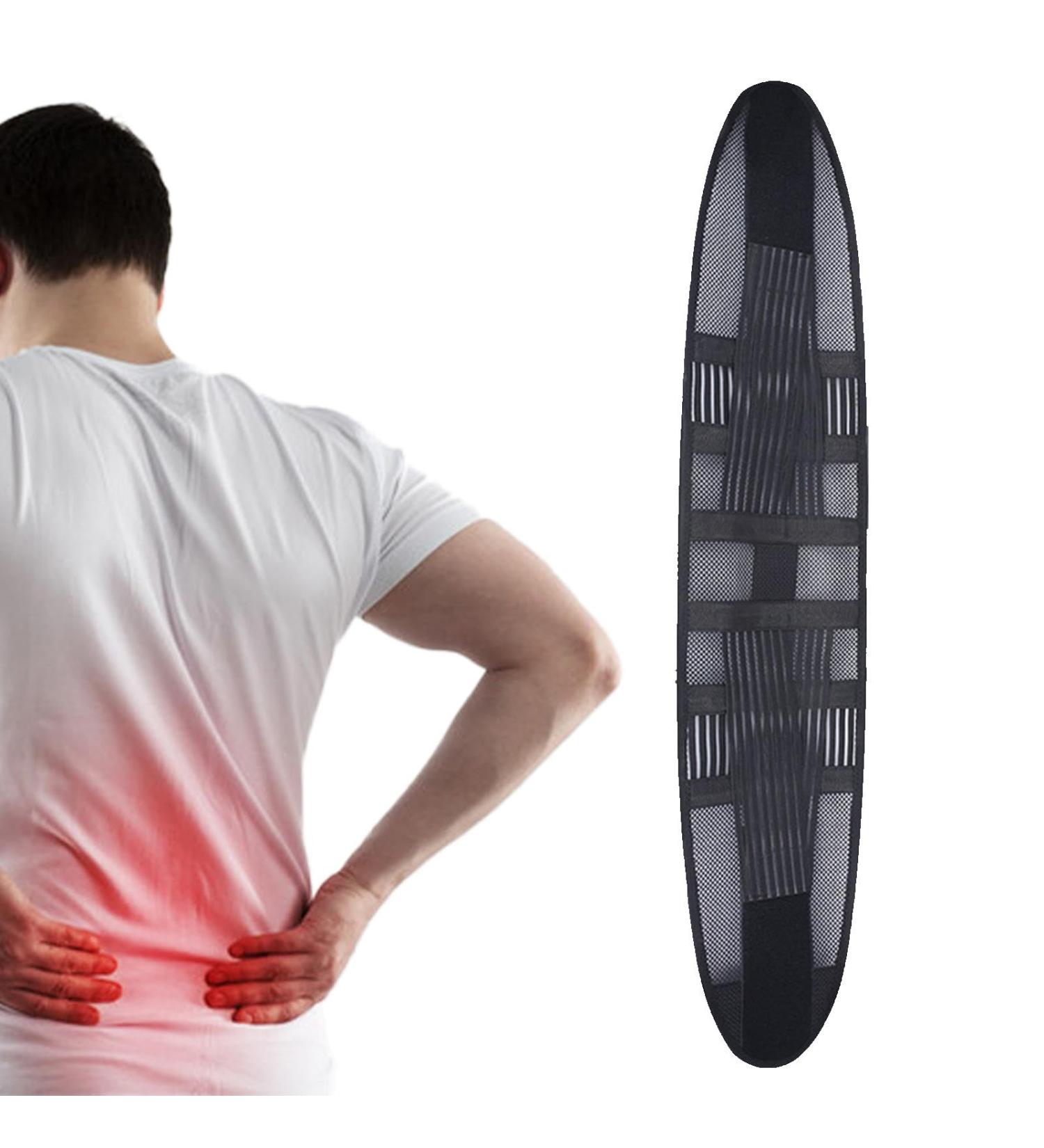 Lumbar Support Belt | Adjustable Back Support Belt Breathable Lumbar Supports Accessories Multipurpose Waist Supports Tool for Indoor Home Living Room - Buy Online on GoSupps.com