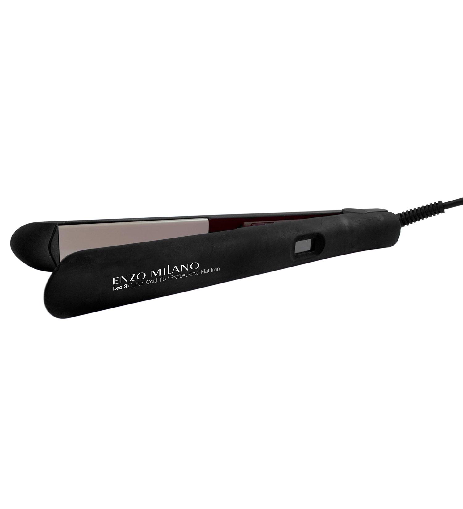 ENZO Milano L3 Cool Tip 1 Inch Titanium Flatiron