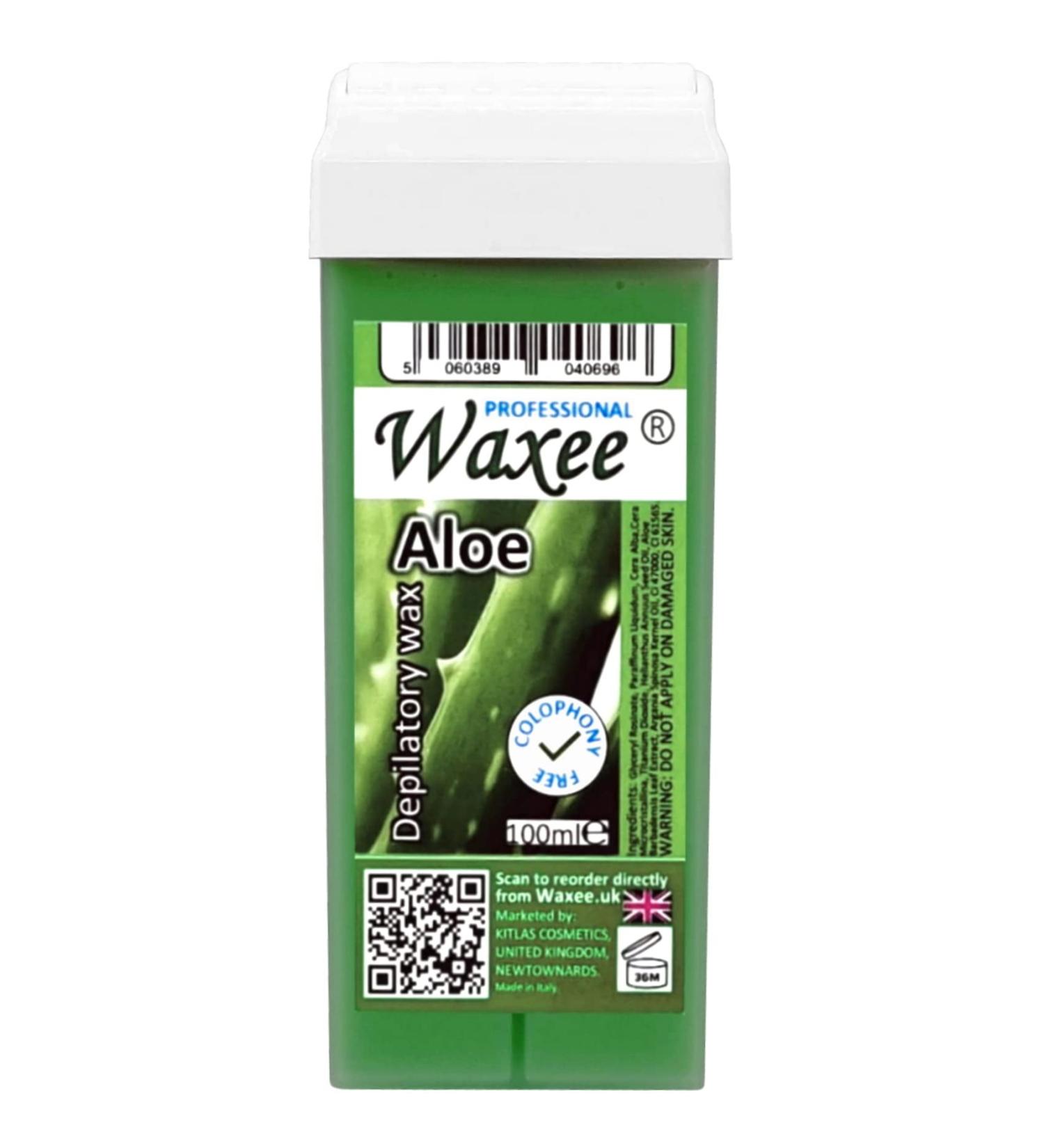 100ml Roll on Roller Wax Cartridge Refill Hair Removal Depilatory Waxee (Aloe)